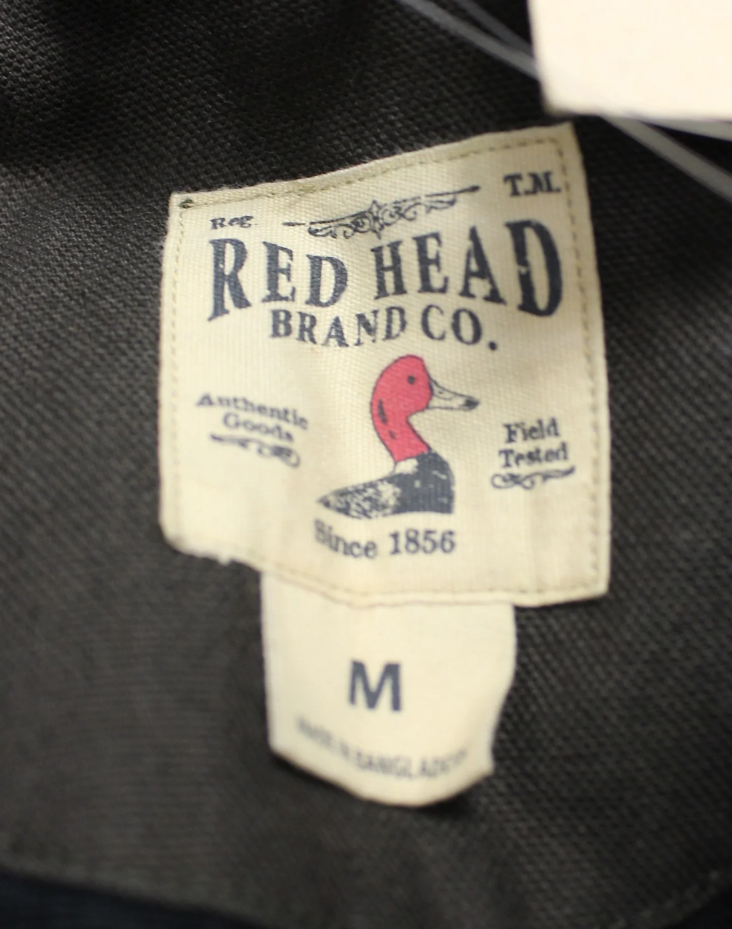 Redhead Men's Washed Canvas Hooded Jacket - Buffalo Size Medium - New - Image 3
