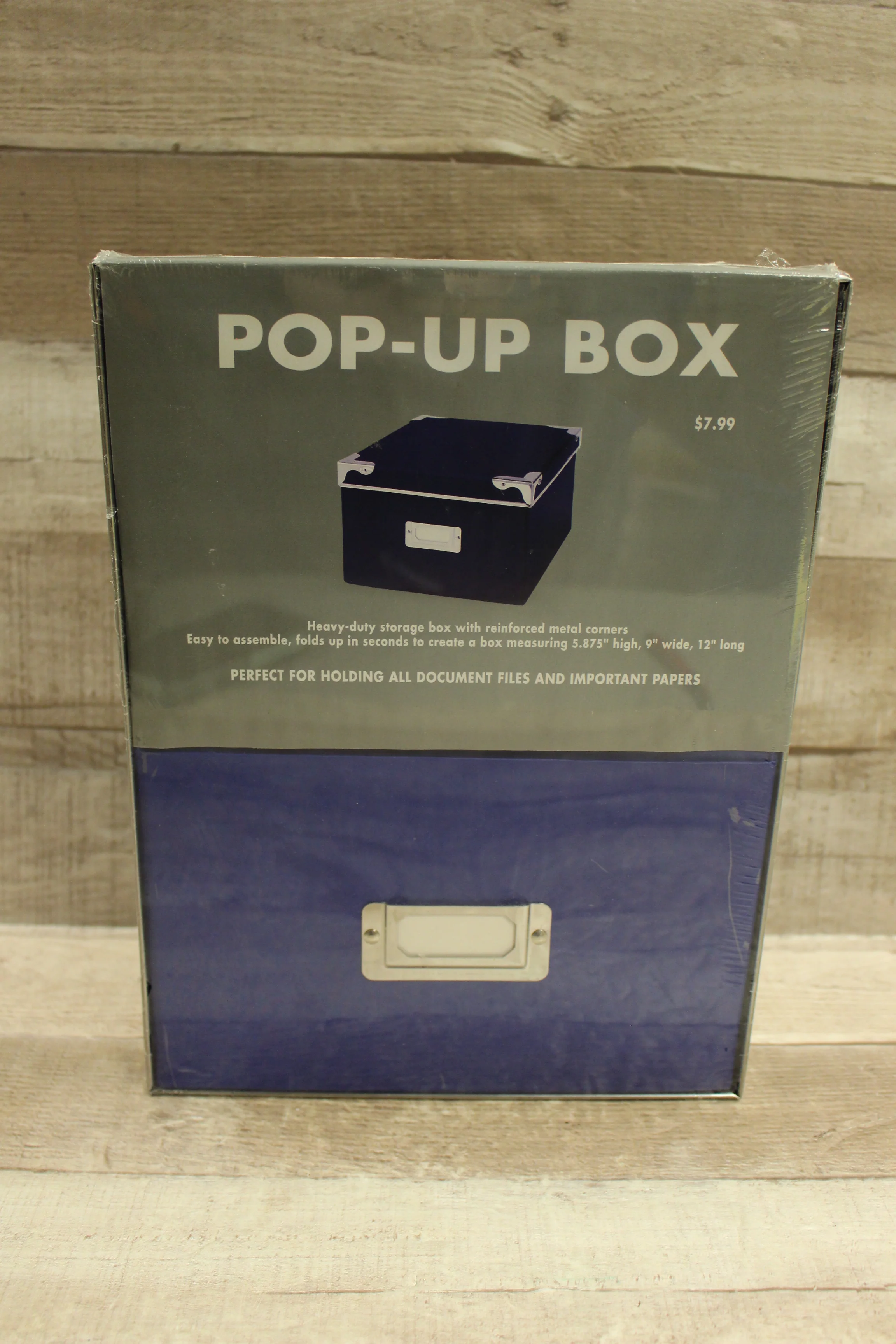 Reinforced Heavy Duty Pop Up Box For Documents -New