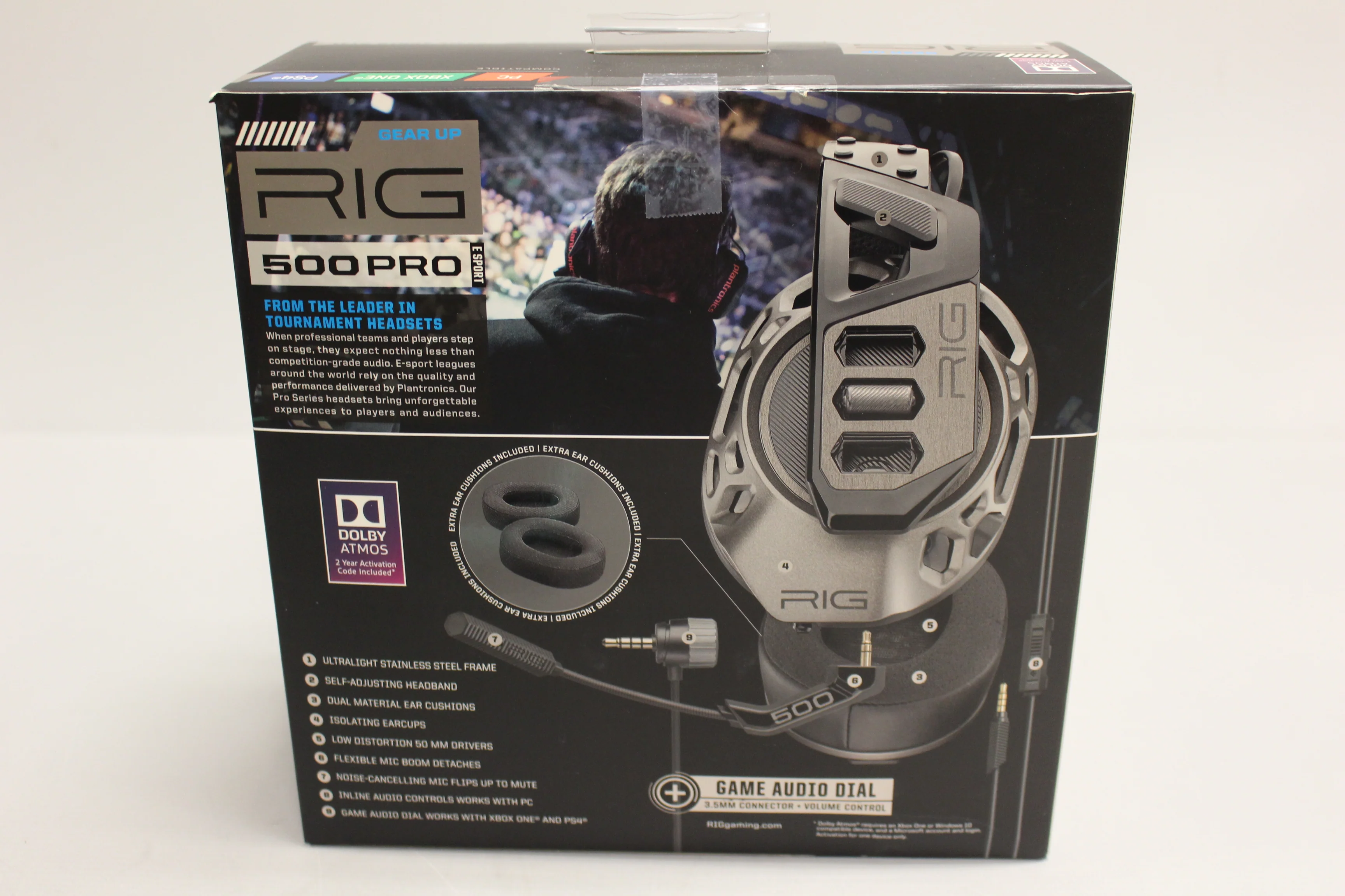 RIG 500 PRO Esports Edition Over The Ear Headset - Black - Used - Image 5
