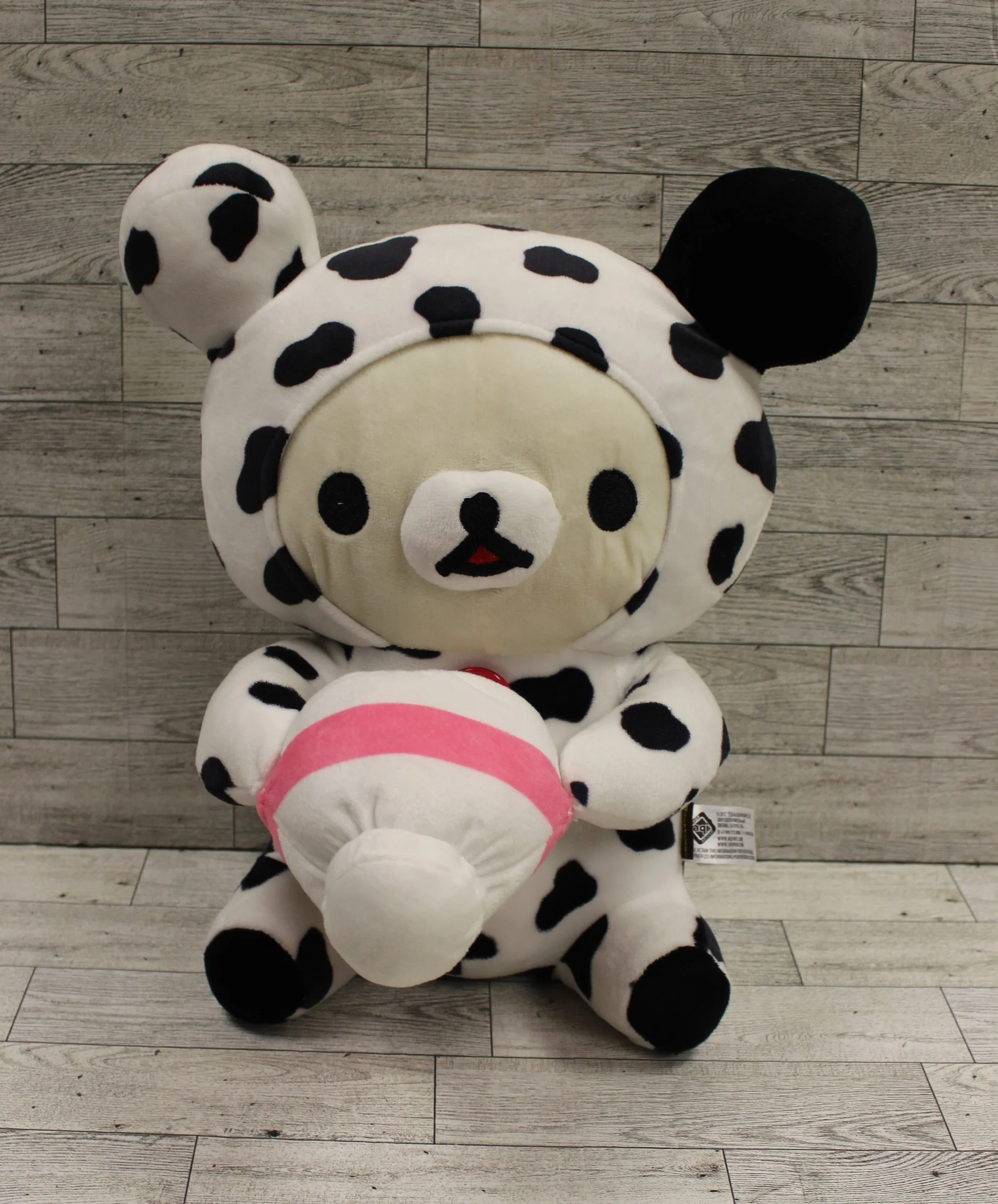 Rilakkuma Dressed As A Cow 15" Plush - Used