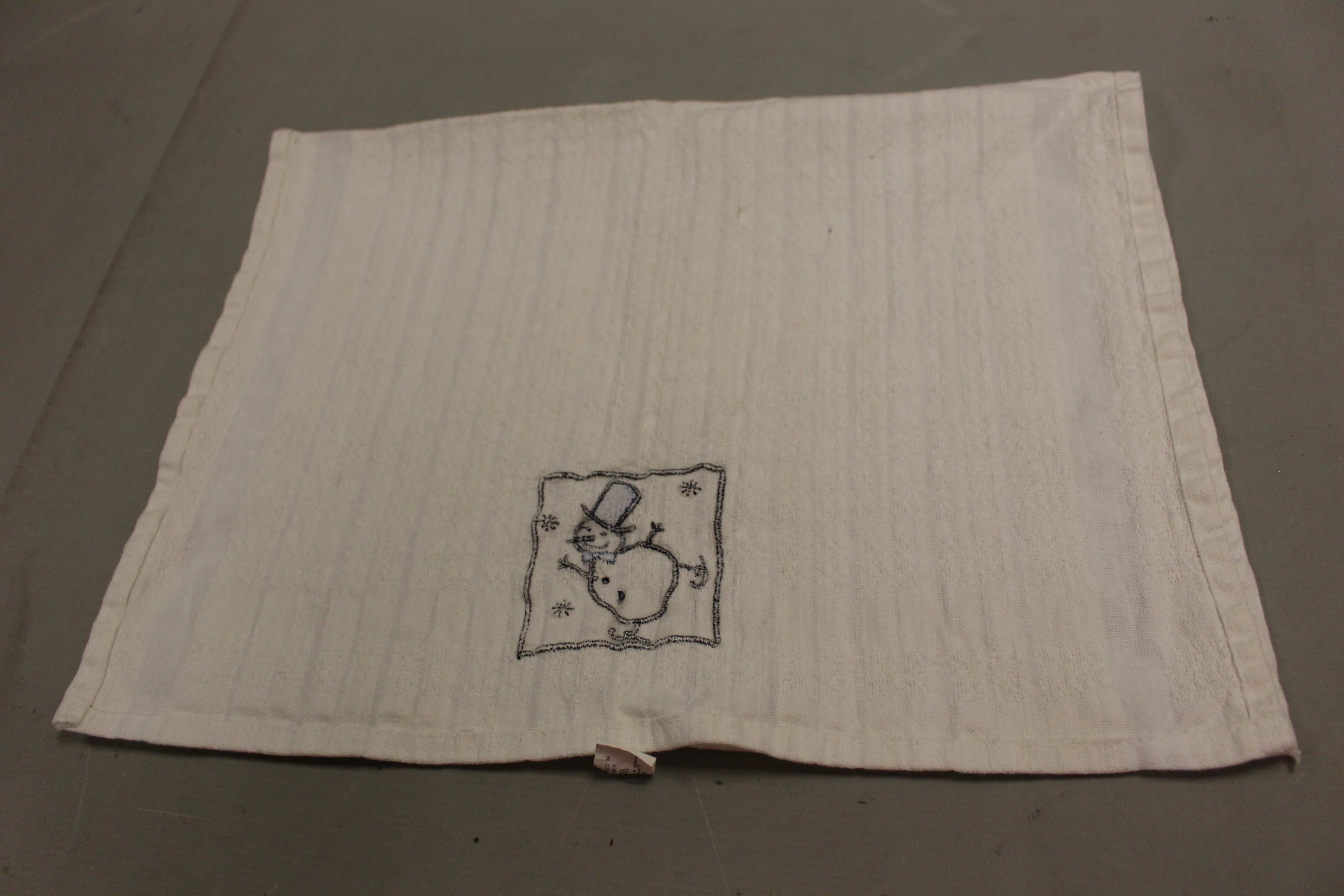 RITZ Christmas Skating Stick SnowmanTowel - Used (#3) - Image 3