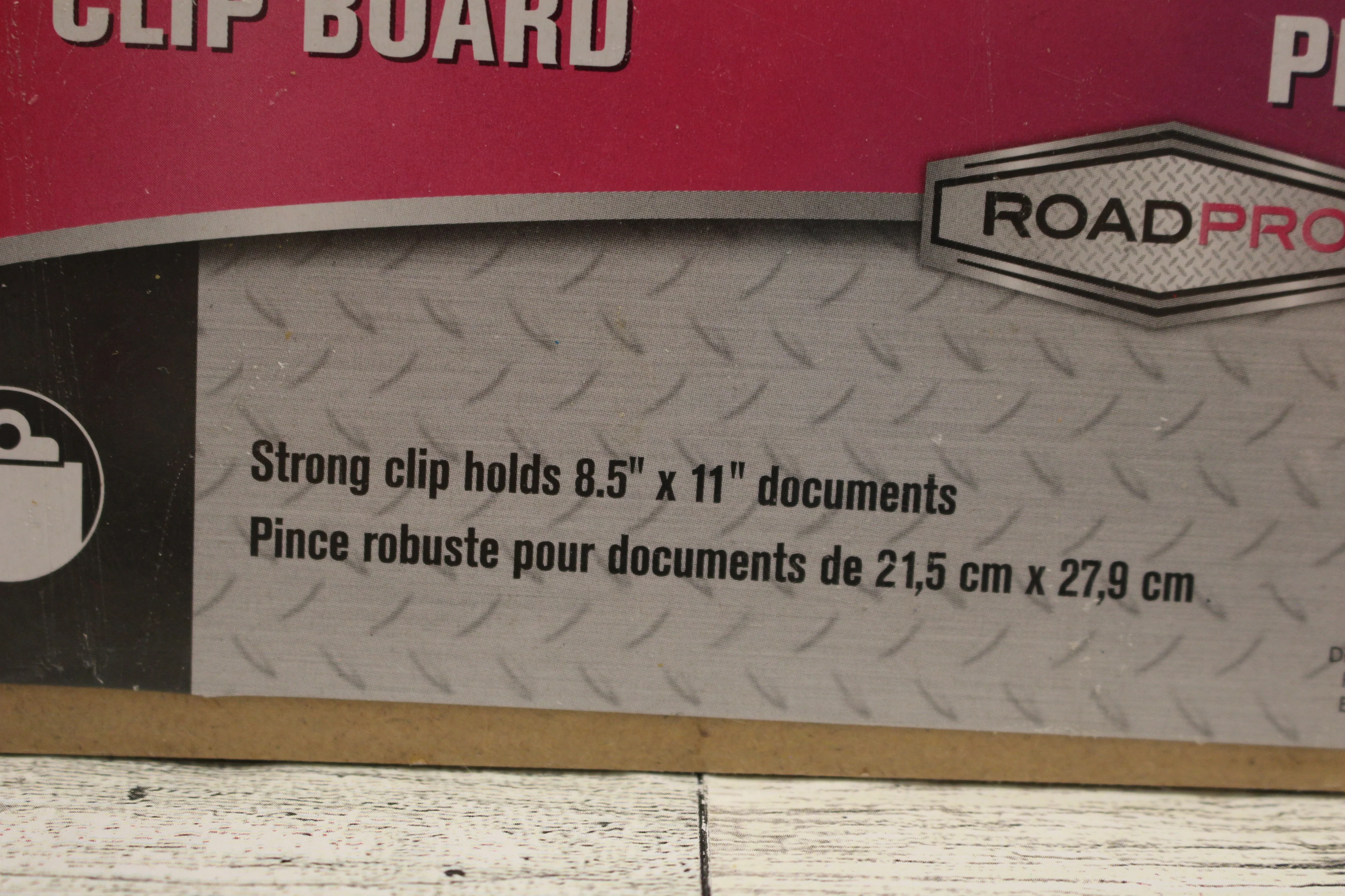 Roadpro Masonite Clip Board - For 11" x 8.5" Documents - New - Image 4