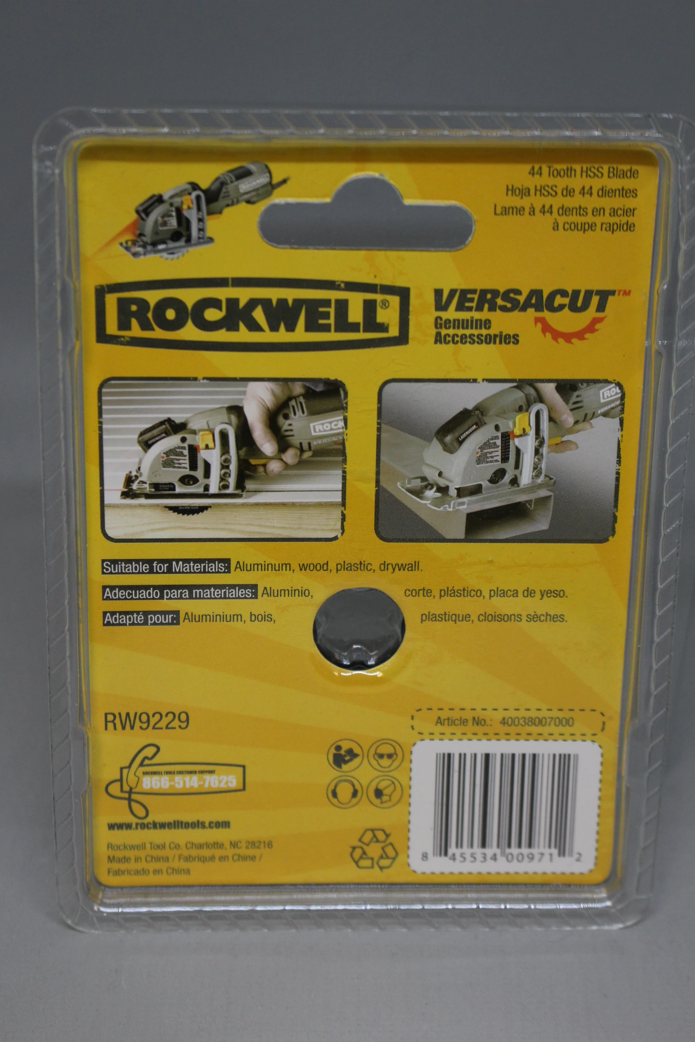 Rockwell RW9229 VersaCut 3-3/8-inch 44T HSS Circular Saw Blade - Image 2