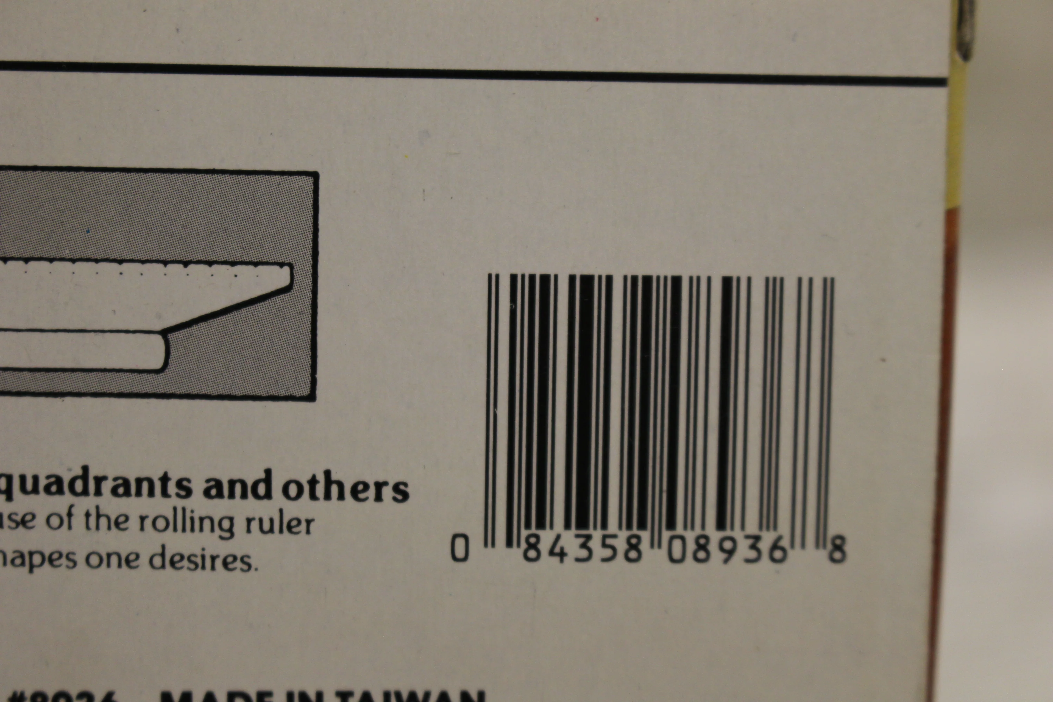 Rolling Ruler 12" Compass Protractor T-Square For Angles, Arcs, Circles, Lines - Image 4