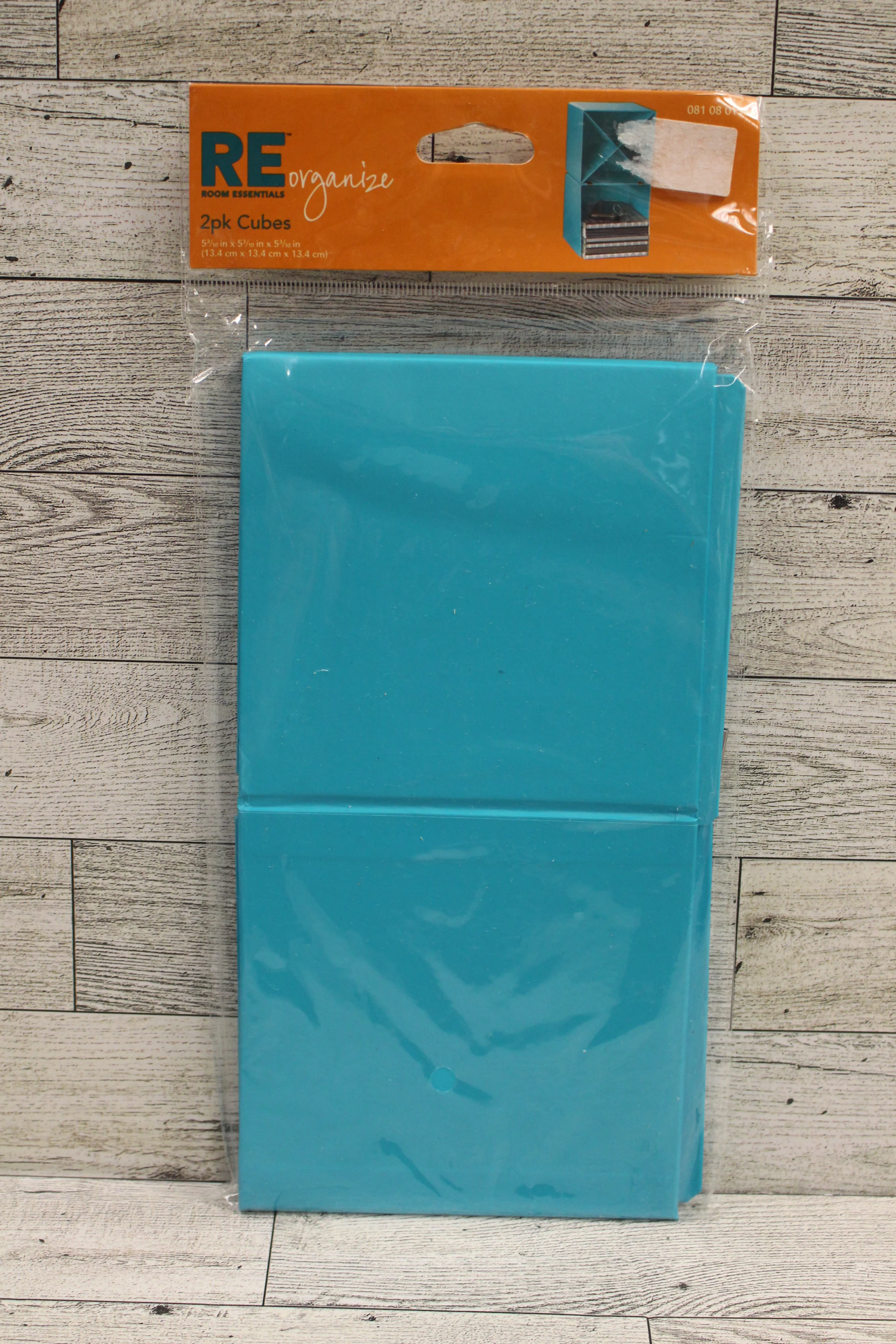 Room Essentials 2-Pack Of Cube Organizers -Blue -new