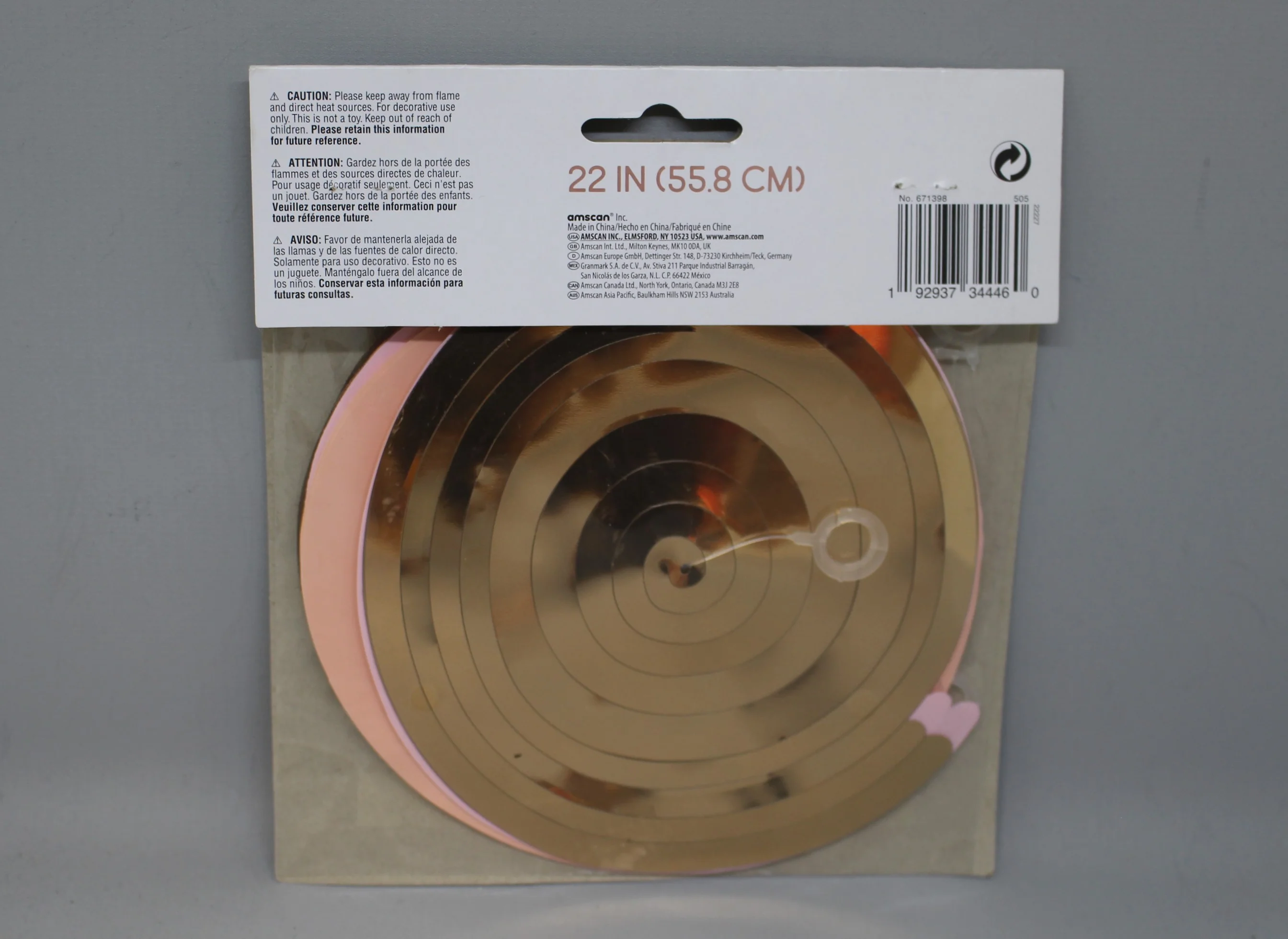 Rose Gold Swirl Decoration Kit - 22 Inches - 12 Count - New - Image 2