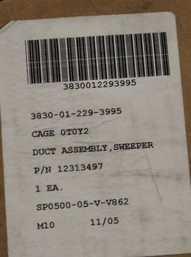 Rotary Sweeper Duct Assembly - P/N 12313497 - NSN 3830-01-229-3995 - New - Image 7