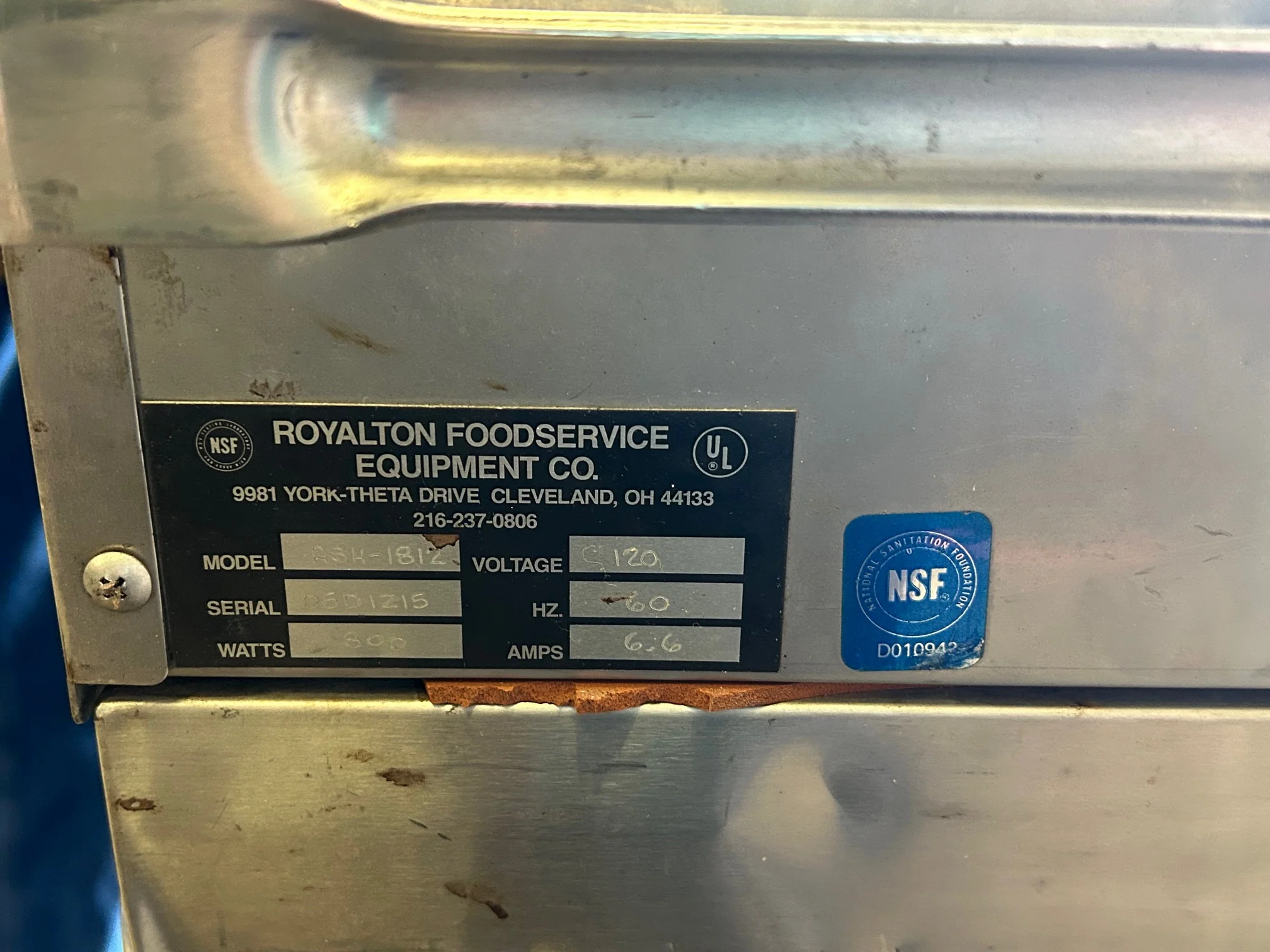 Royalton Stainless Steel Heated Half Height Holding Cabinet On Casters -RSH-1812 - Image 5