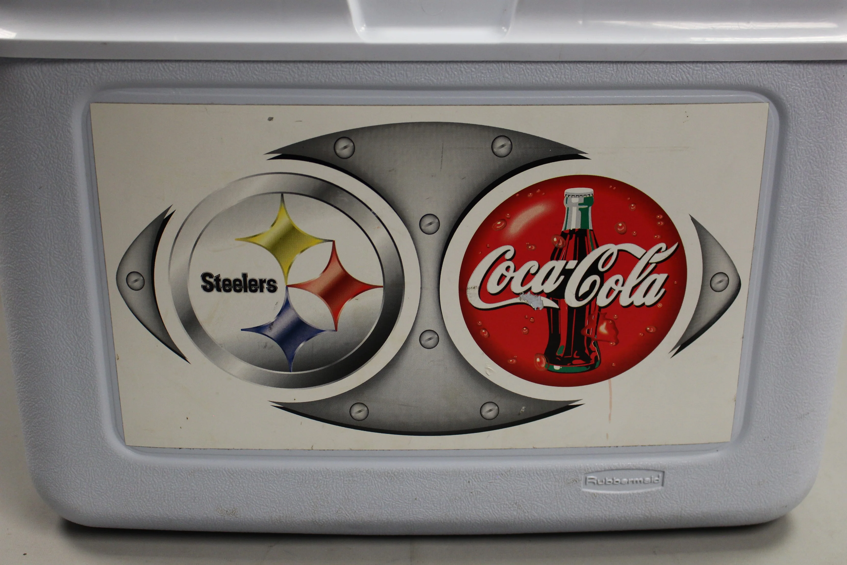 Rubbermaid Steelers/Coca-Cola Cooler - Model 1943/44/45/51 - Used - Image 2