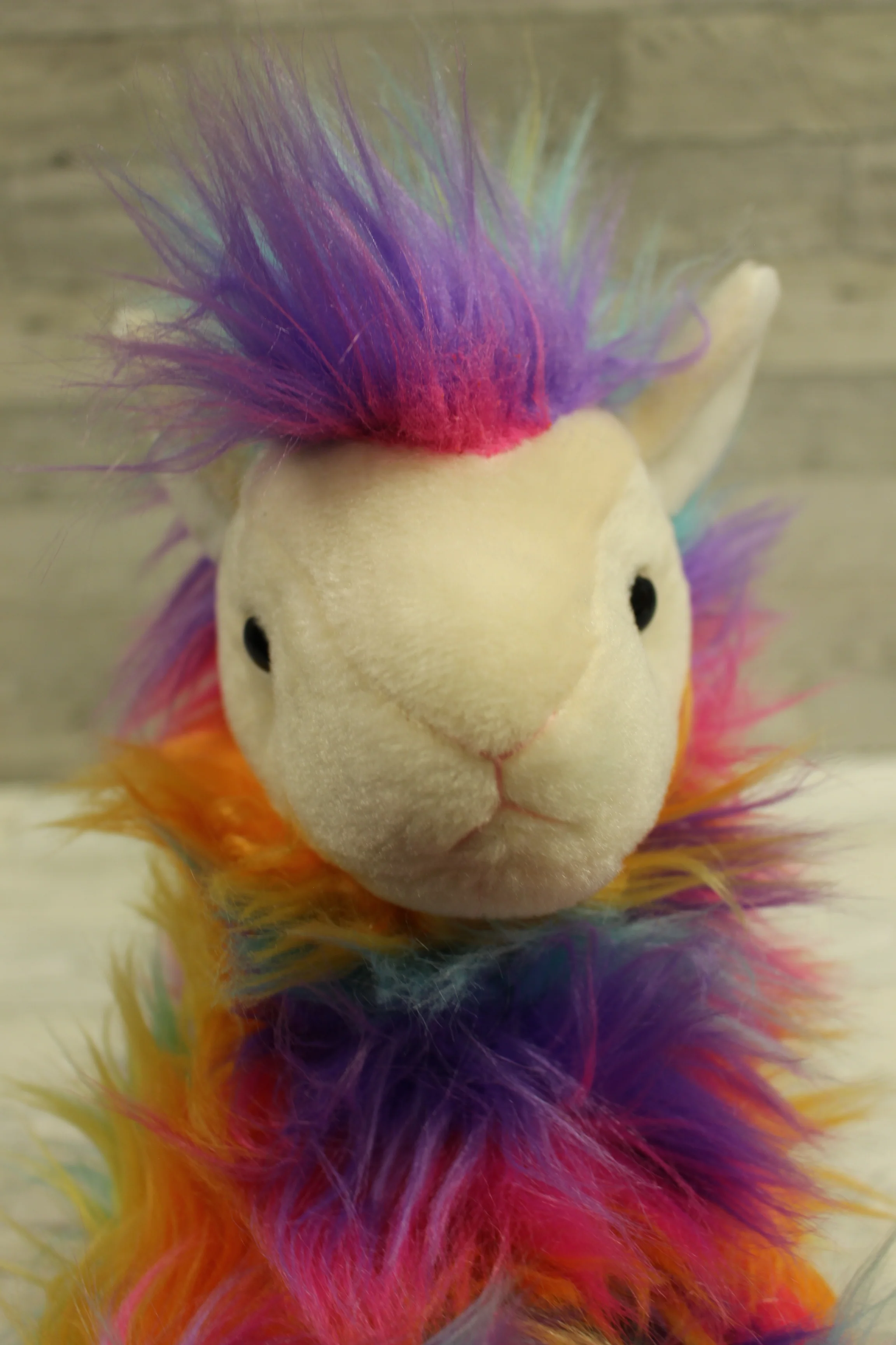Russ/Kelly Toy Fluffy Plush Rainbow Llama - Used - Image 2