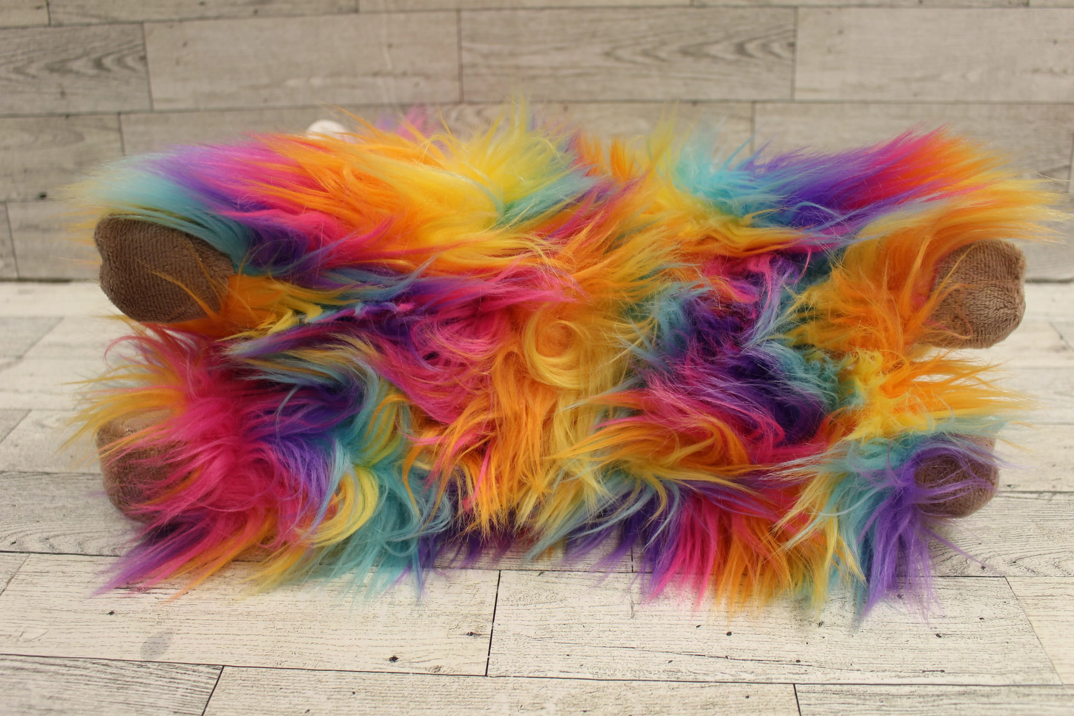 Russ/Kelly Toy Fluffy Plush Rainbow Llama - Used - Image 4