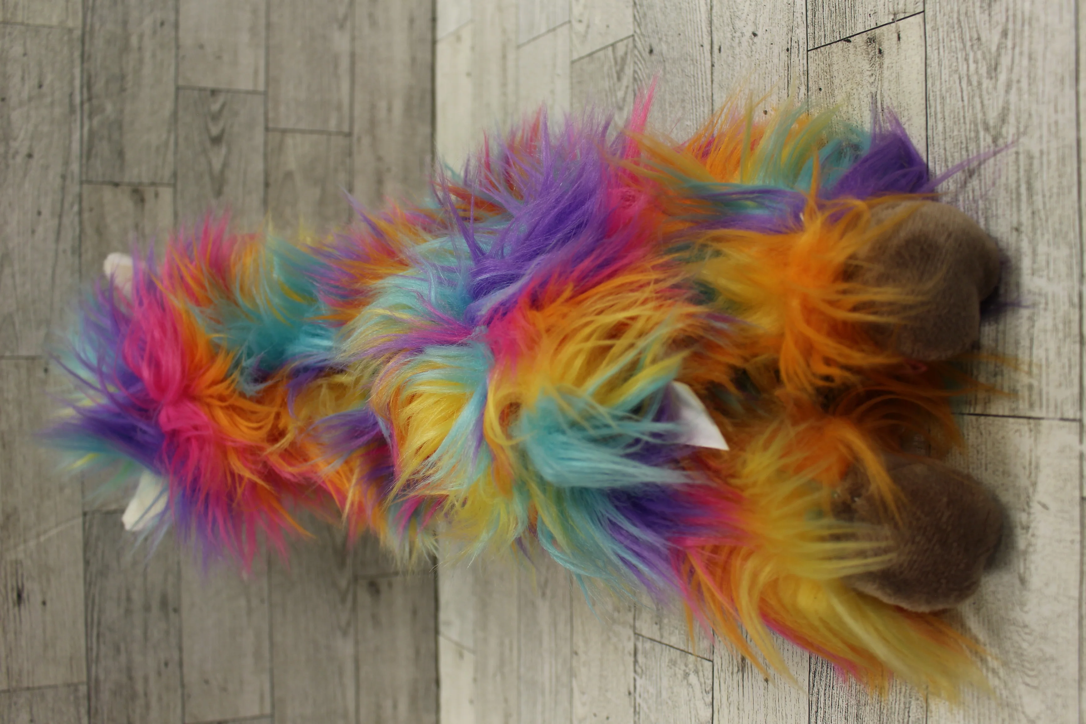 Russ/Kelly Toy Fluffy Plush Rainbow Llama - Used - Image 6
