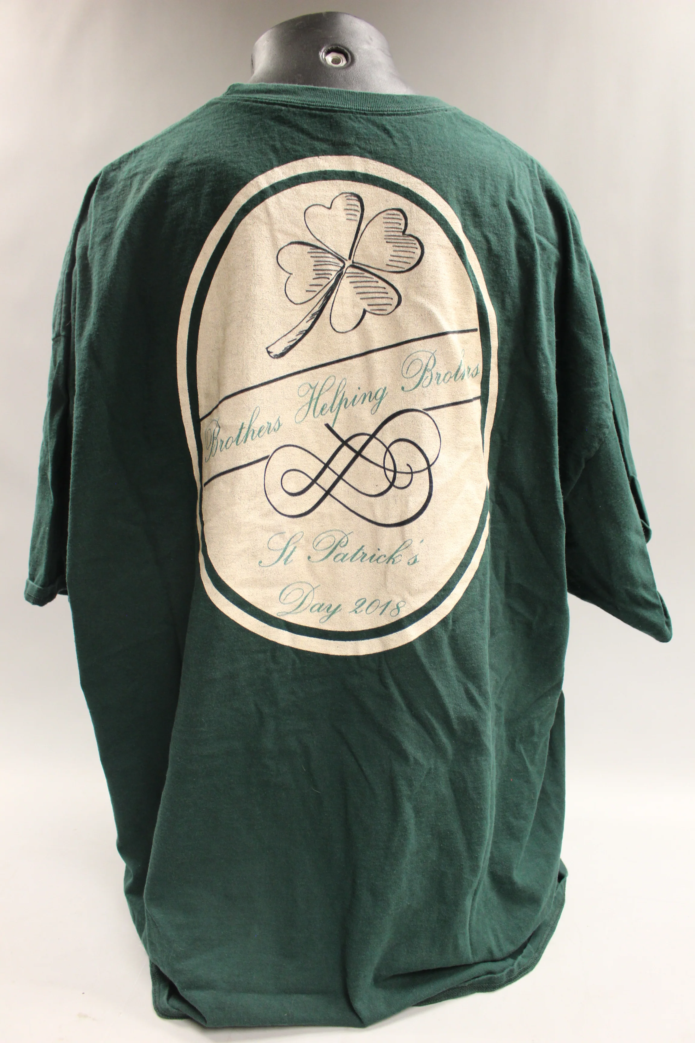 Saint Patrick's Day Brothers Helping Brothers Fire Fighter Size 4XL Shirt -Used - Image 2