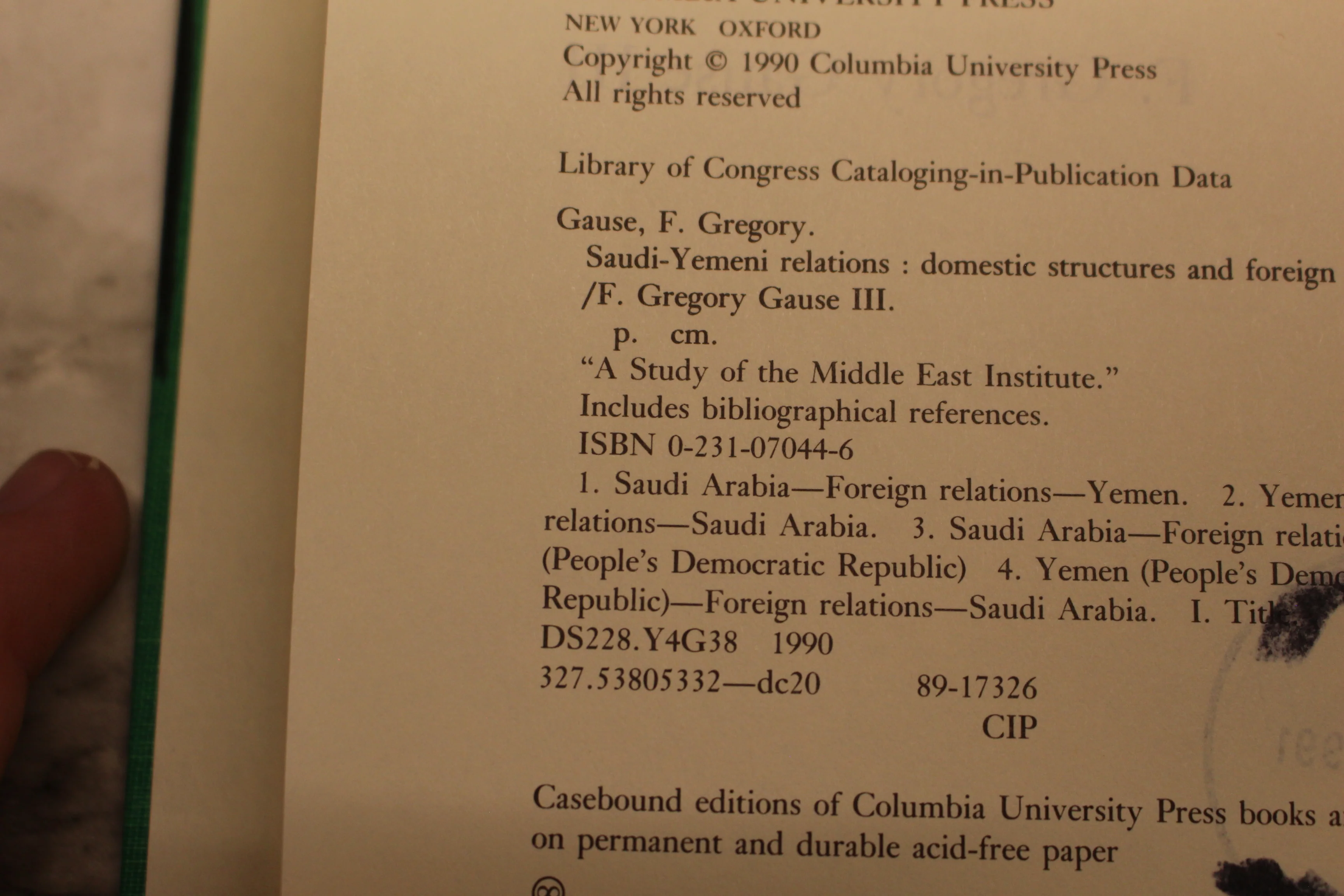 Saudi-Yemeni Relations: Domestic Structures & Foreign Influences - F Gause III - Image 3