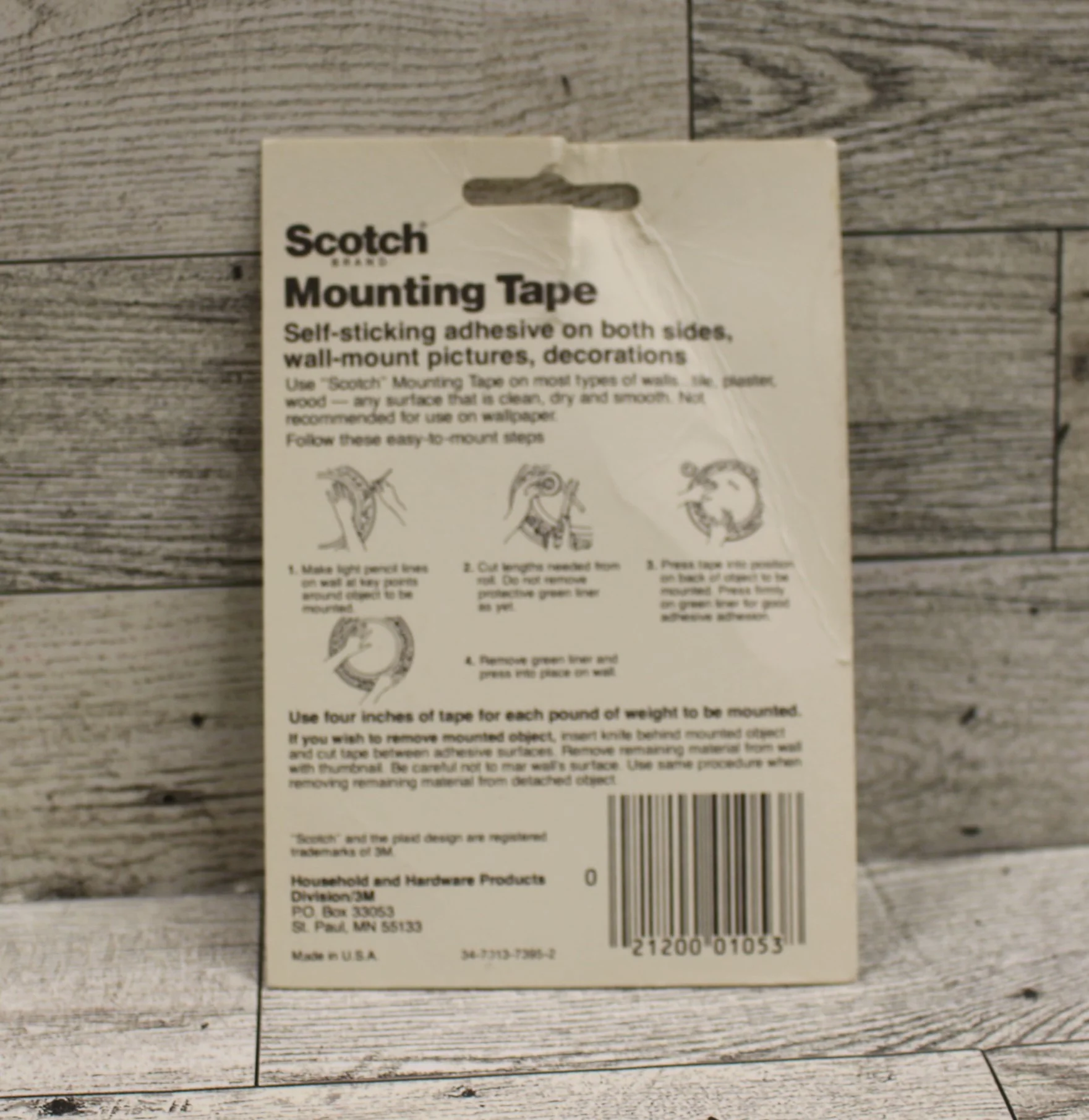 Scotch 110 3M Mounting Tape - 1/2" x 75" - New - Image 3