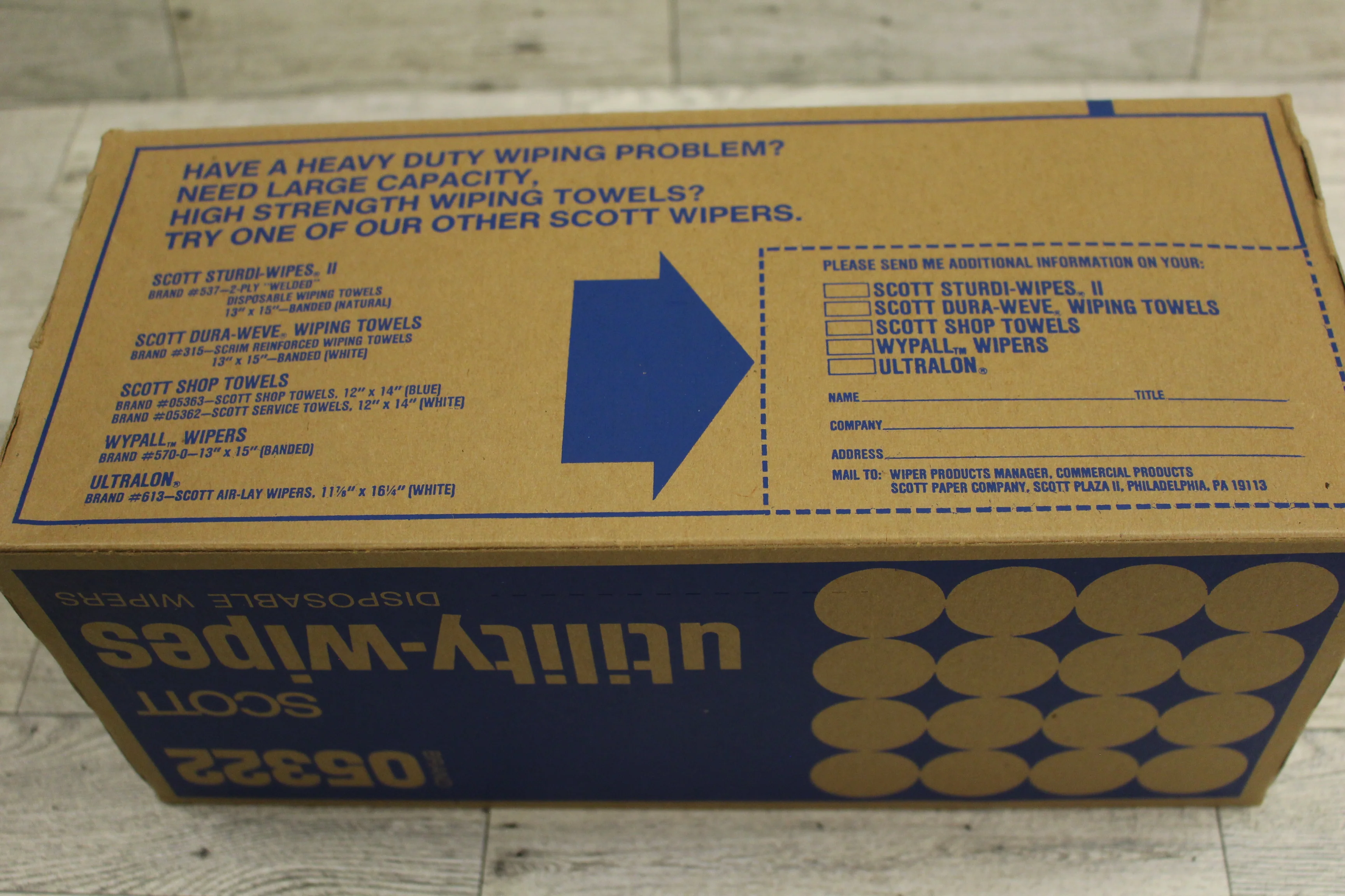 Scott Disposable Utility Wipers -New - Image 2