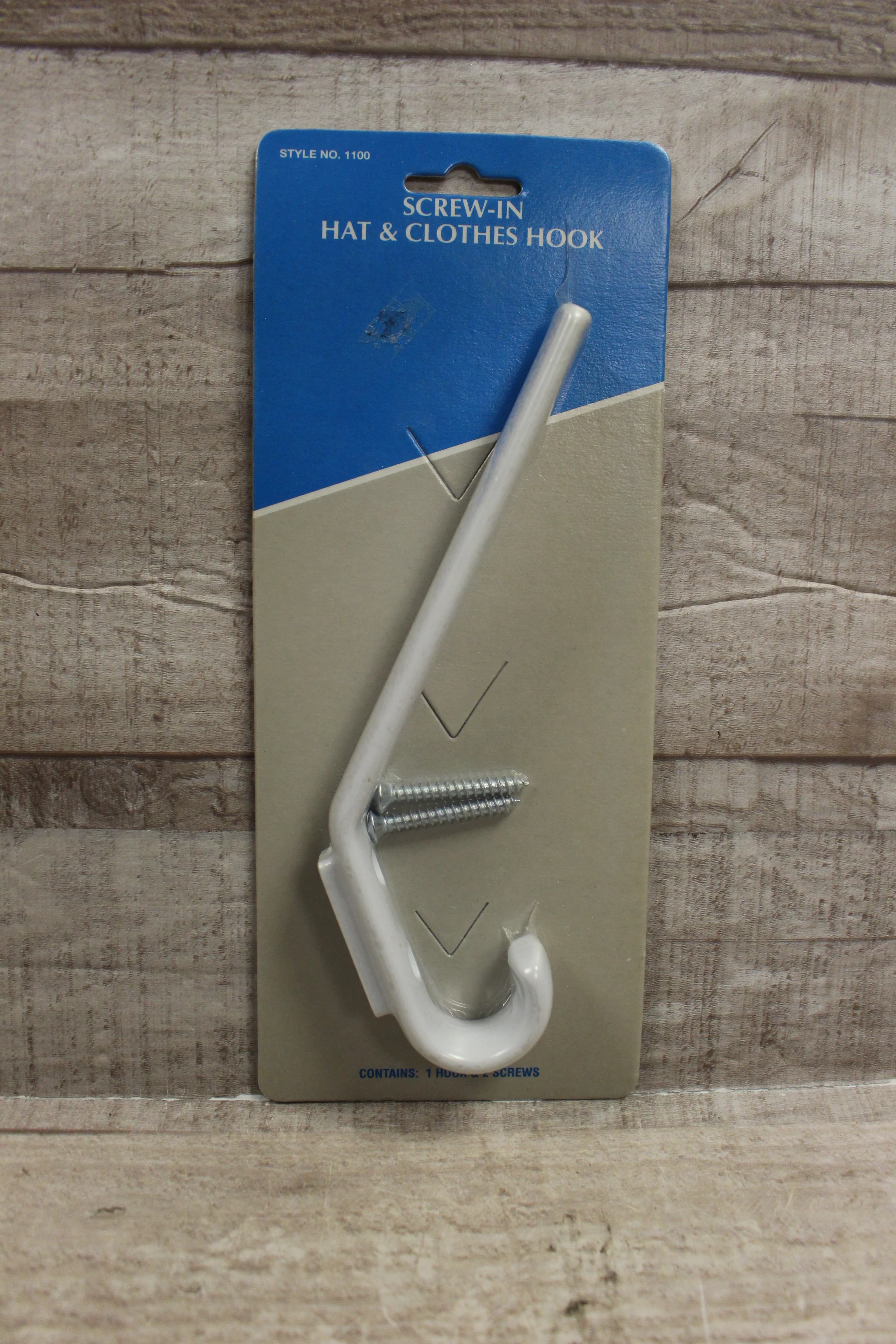 Screw In Hat and Clothes Hook -New