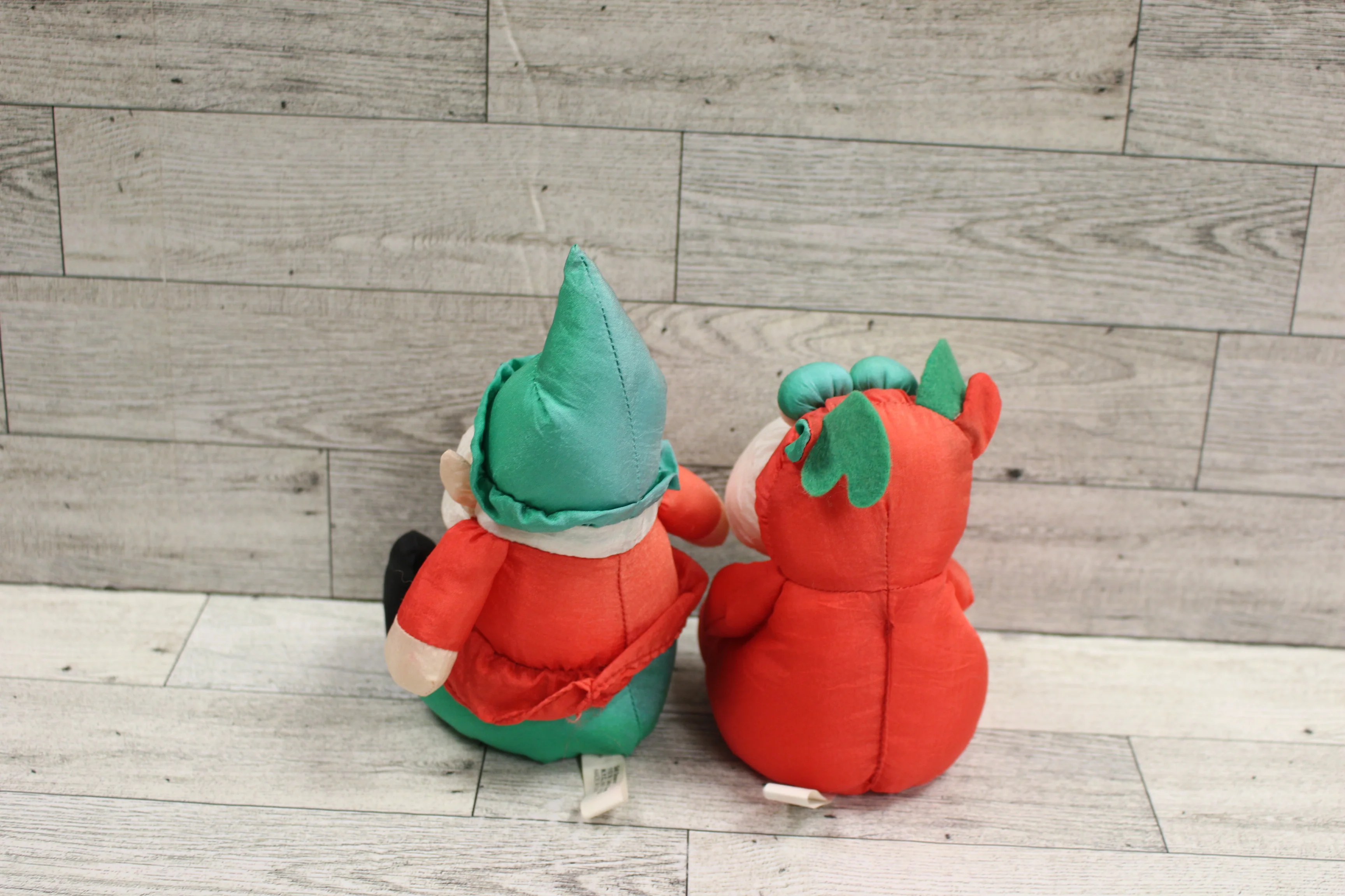 Set of 2 Soft Dreams Nylon Christmas Elf & Moose - Used - Image 2