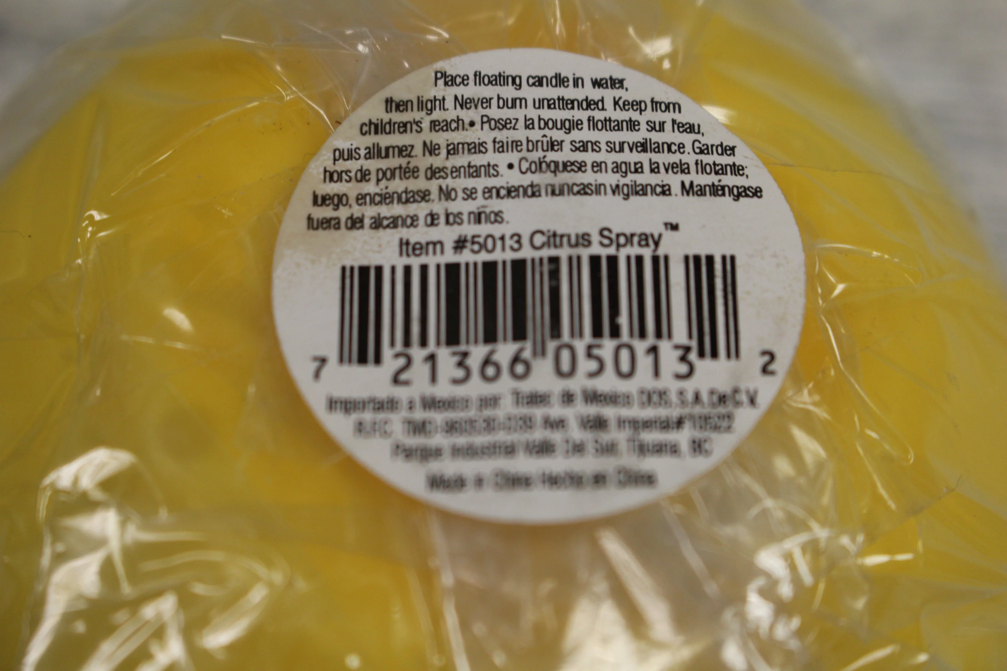 Set of 3 Floating Candles - Citrus Spray - New - Image 2