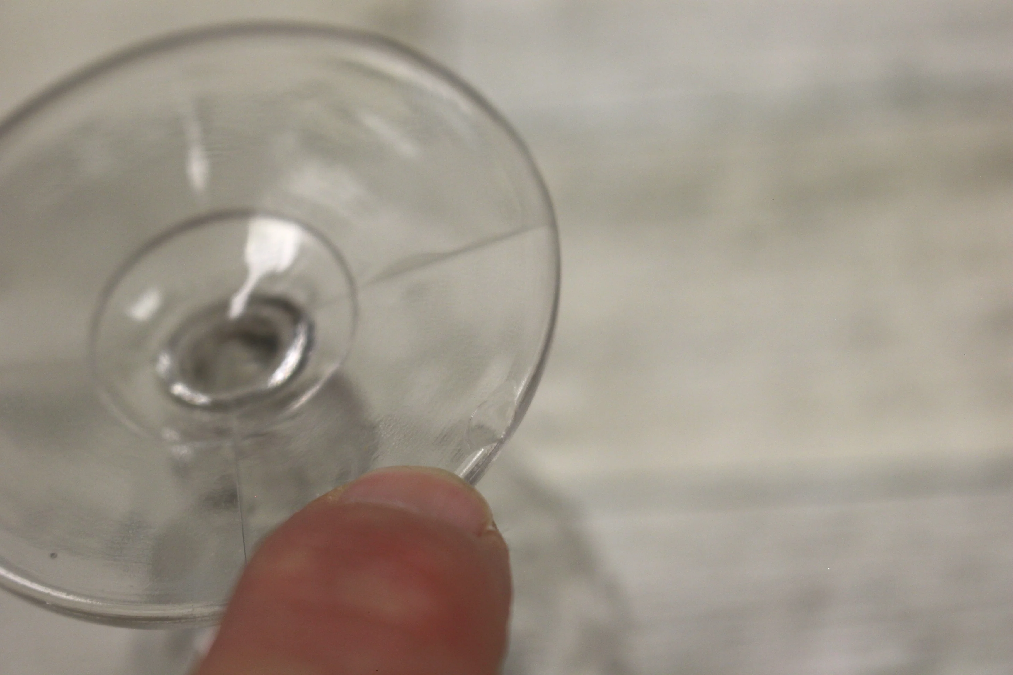 Set of 5 Pressed Clear Stem Glass Cordial Aperitif Sherry Gobblets - Used - Image 5
