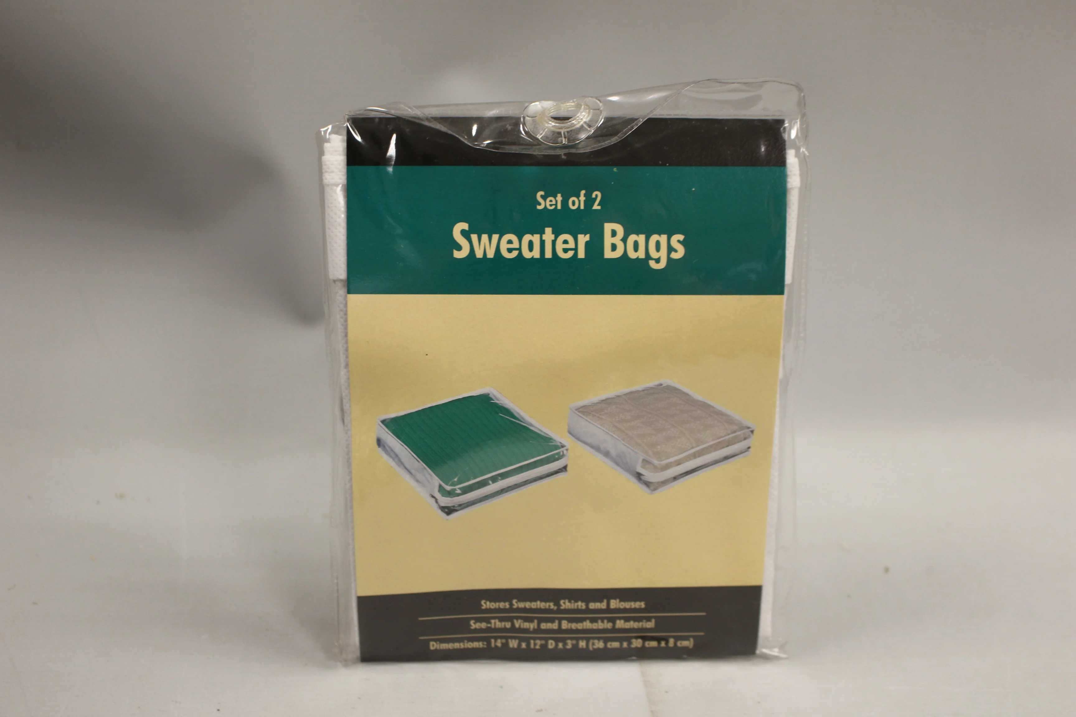 Set Of Two Sweater Storage Bags -New
