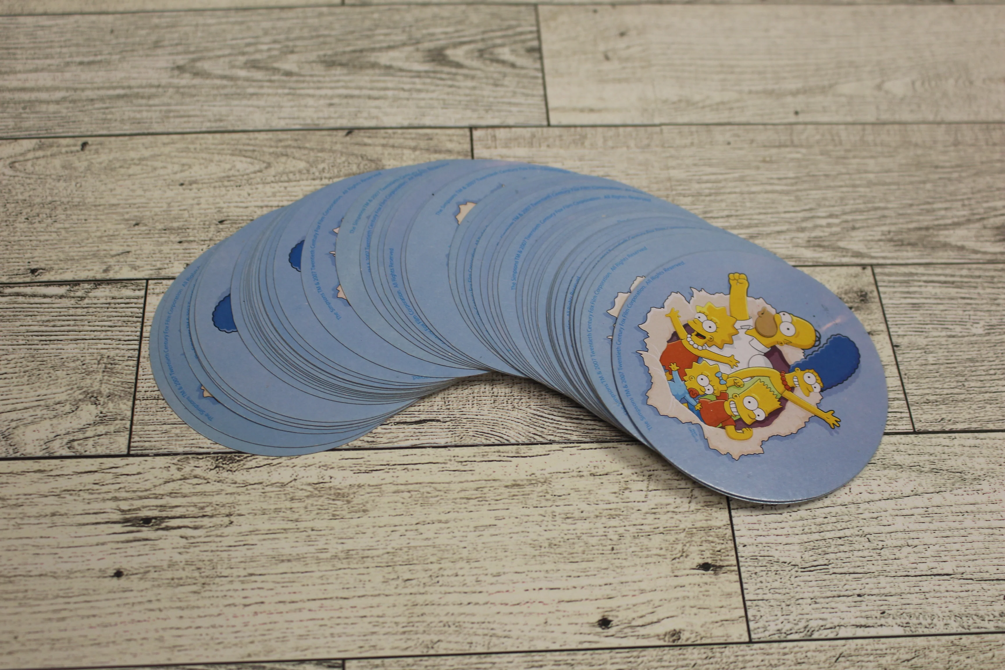 Simpsons Deck of Round Playing Cards - Used - Image 2