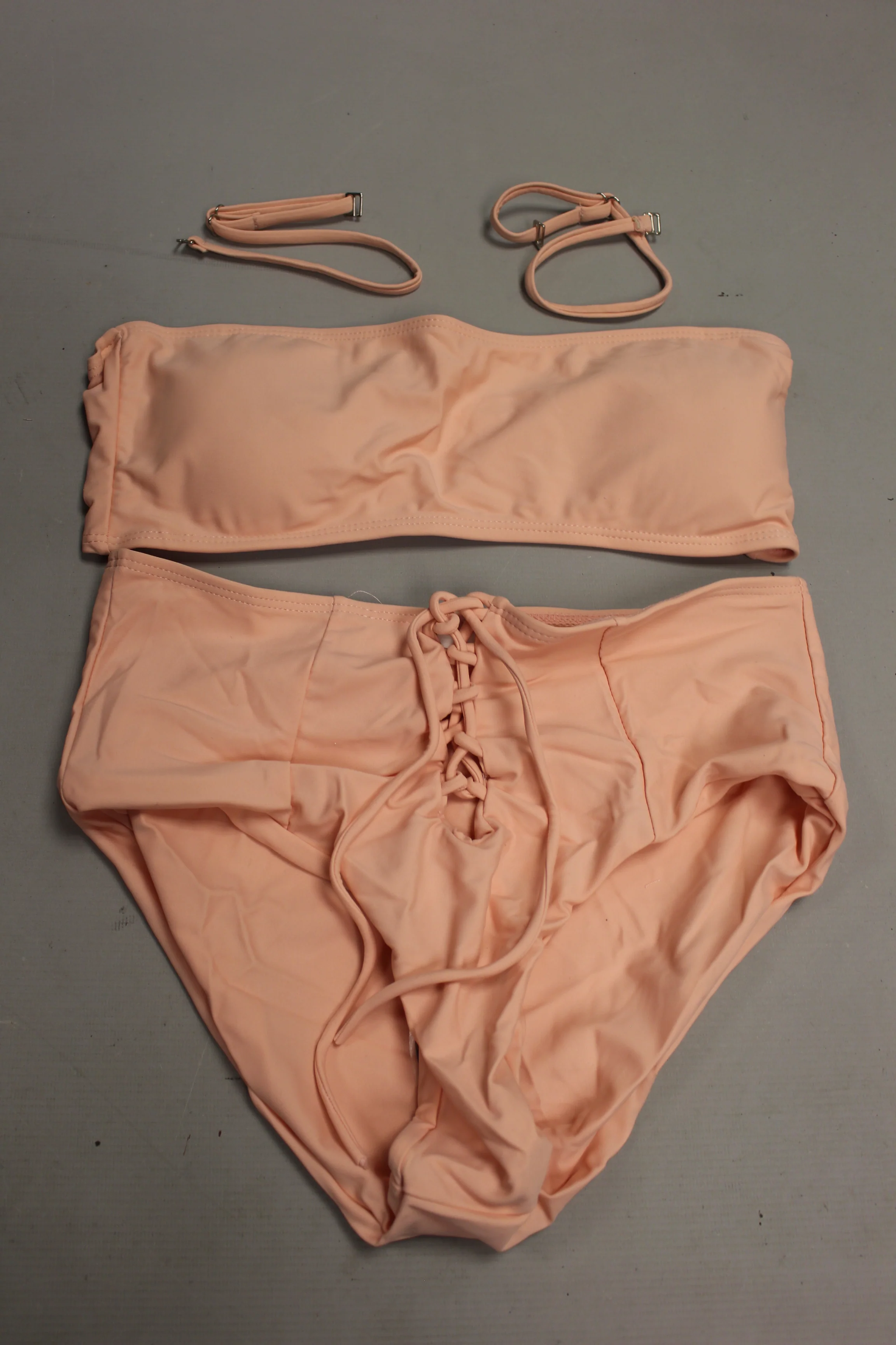Size Medium Women's Swimming Suit -Pink/Beige -New