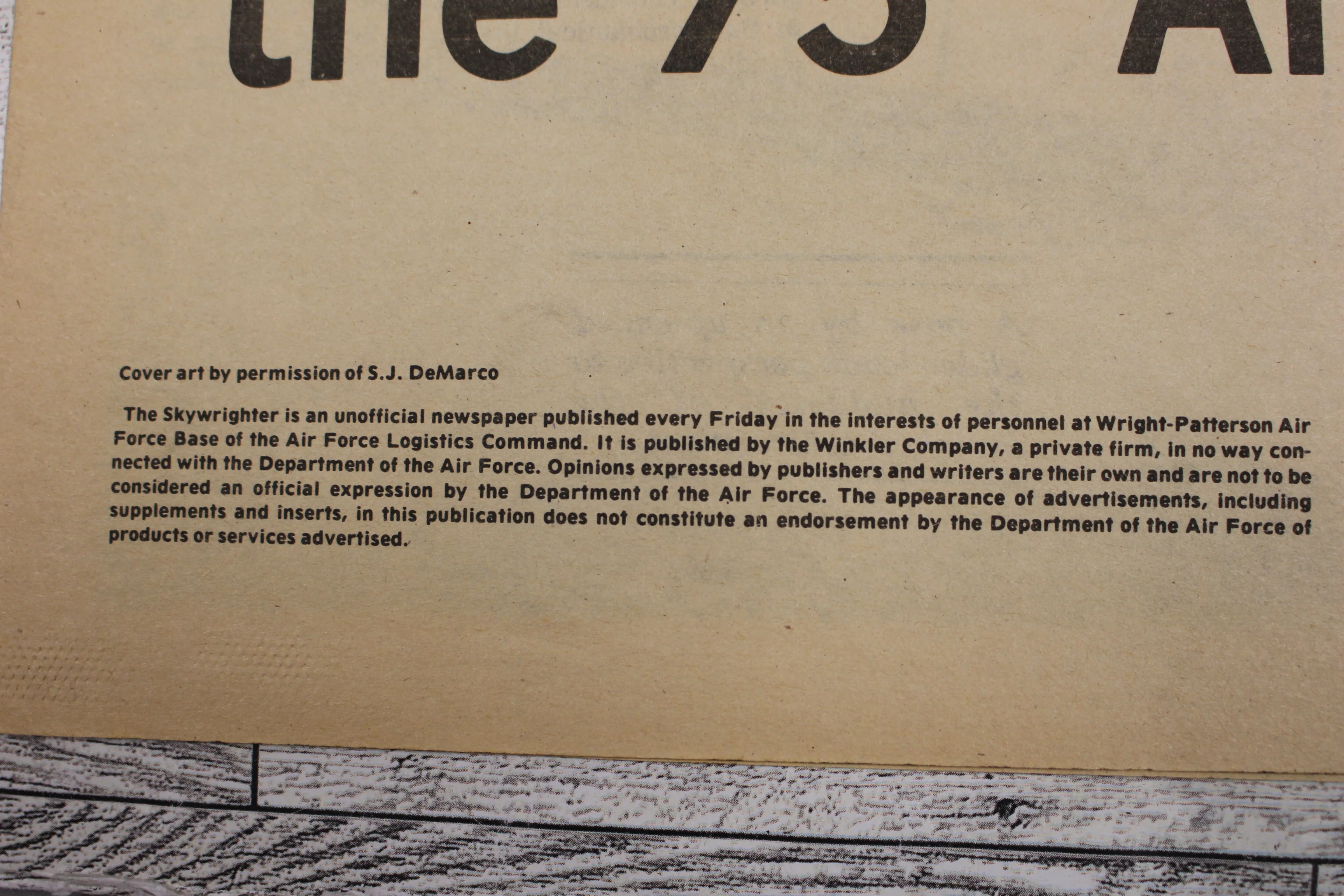 Skywrighter Flight: The 75th Anniversary Newspaper - December 15, 1978 - WPAFB - Image 3