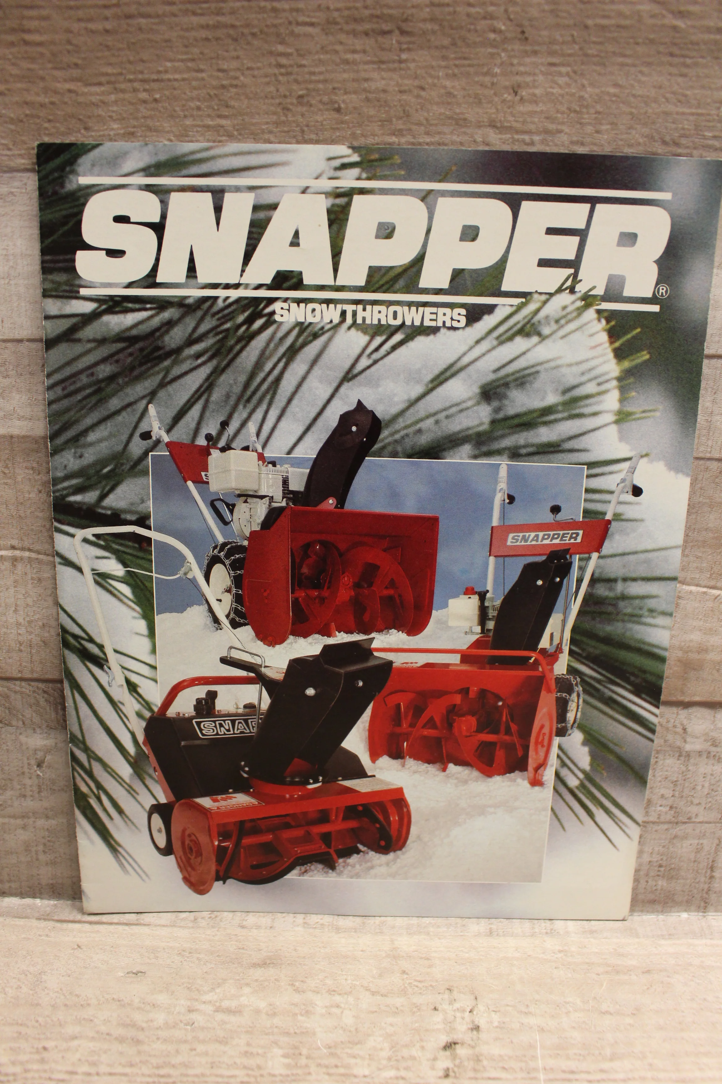 Snapper Snow Throwers Catalog -Used