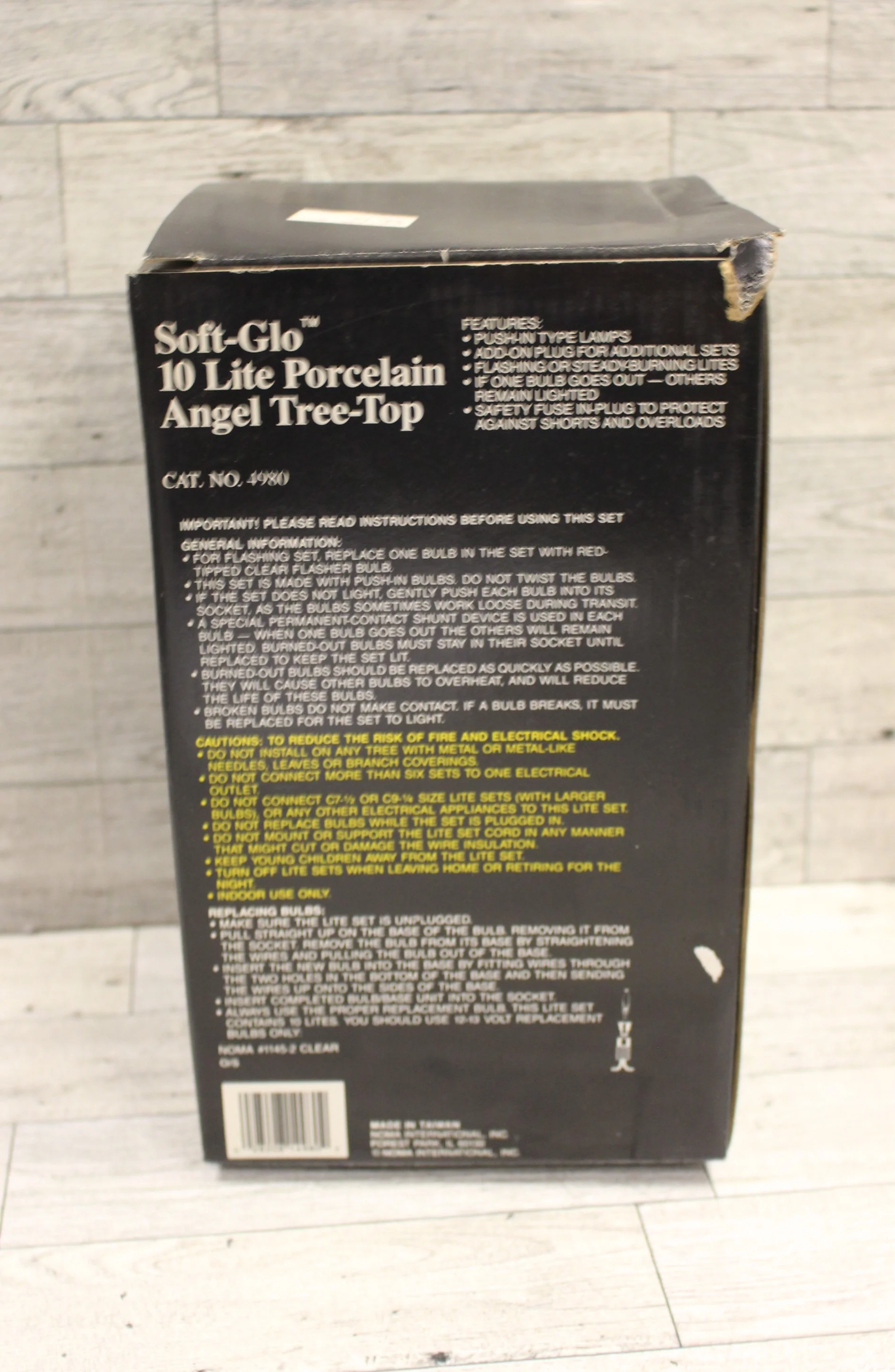 Soft-Glo 10 Lite Porcelain Angel Tree Top - Used - Image 2