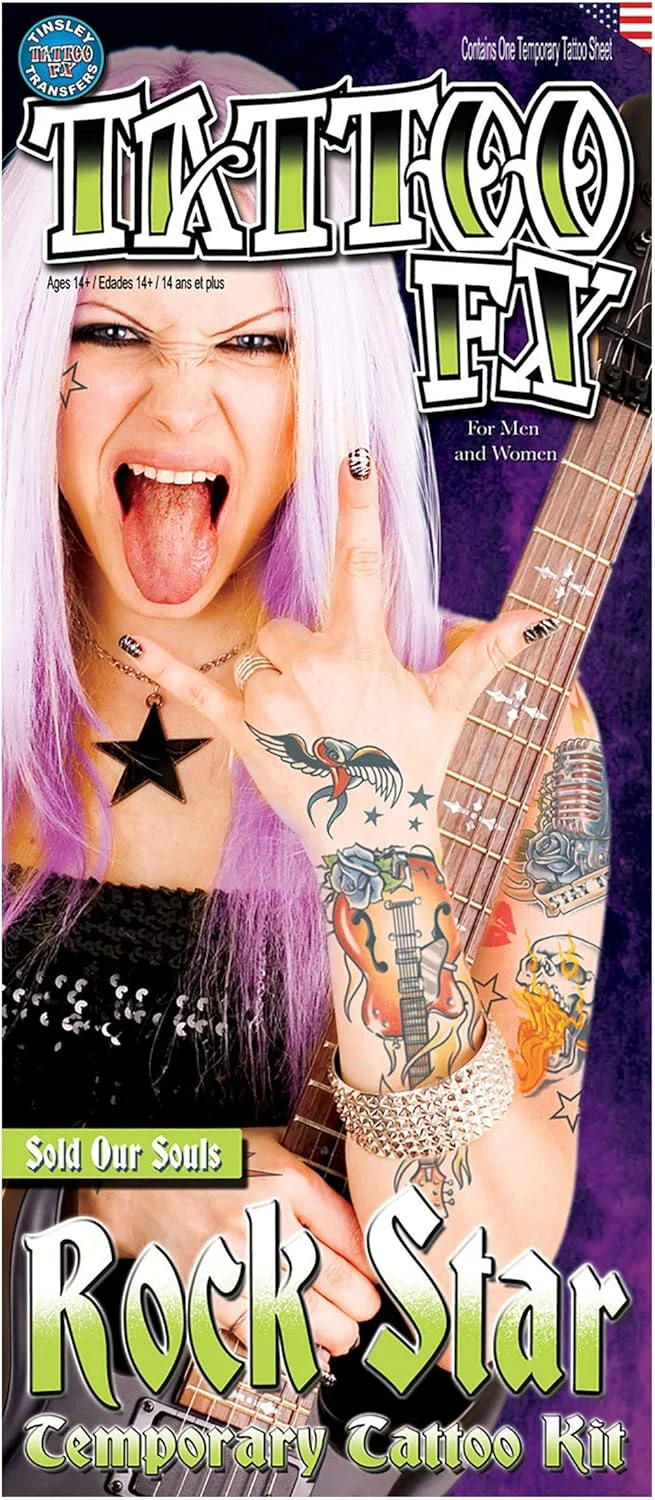 Sold Out Souls Rock Star Temporary Tattoo Kit - New - Image 2