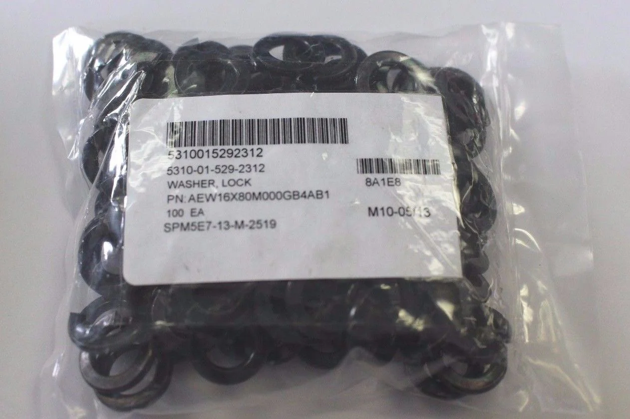 Split Lock Washer - NSN 5310-01-529-2312 - Pack of 100 - New - Image 2