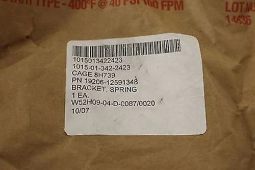 M119A1 Howitzer Spring Bracket - NSN 1015-01-342-2423 - P/N 19206-12591348 - New - Image 4