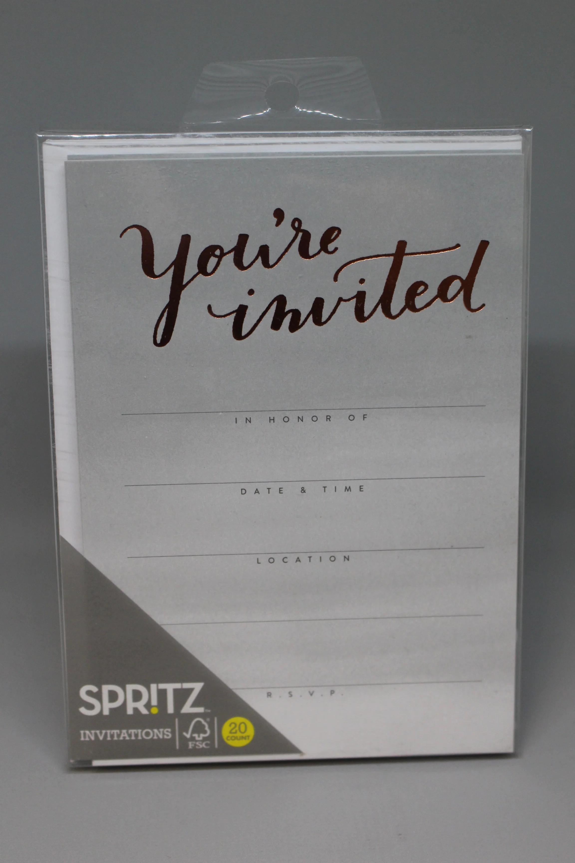 Spritz You're Invited Invitations with Envelopes - 20 Count - New
