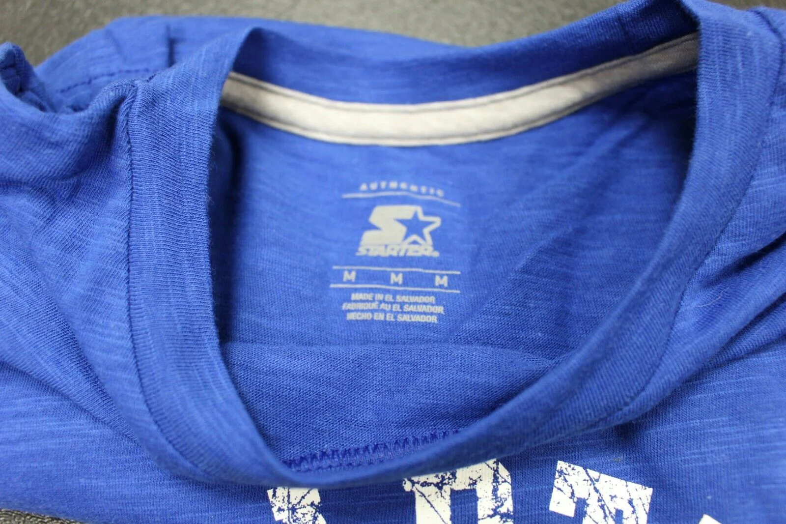 Starter Kids Short Sleeve Logo T-Shirt, Team Blue, Medium, New - Image 3