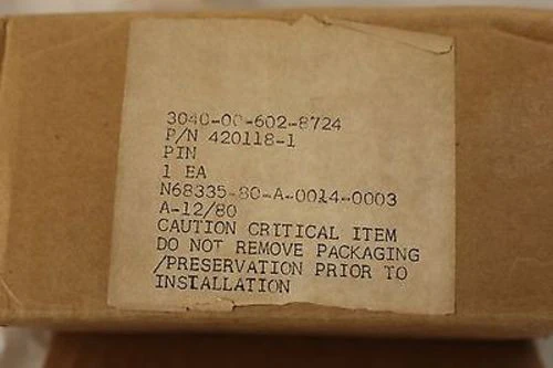 Straight Shaft, NSN 3040-00-602-8724, P/N 420118-1, New! - Image 4