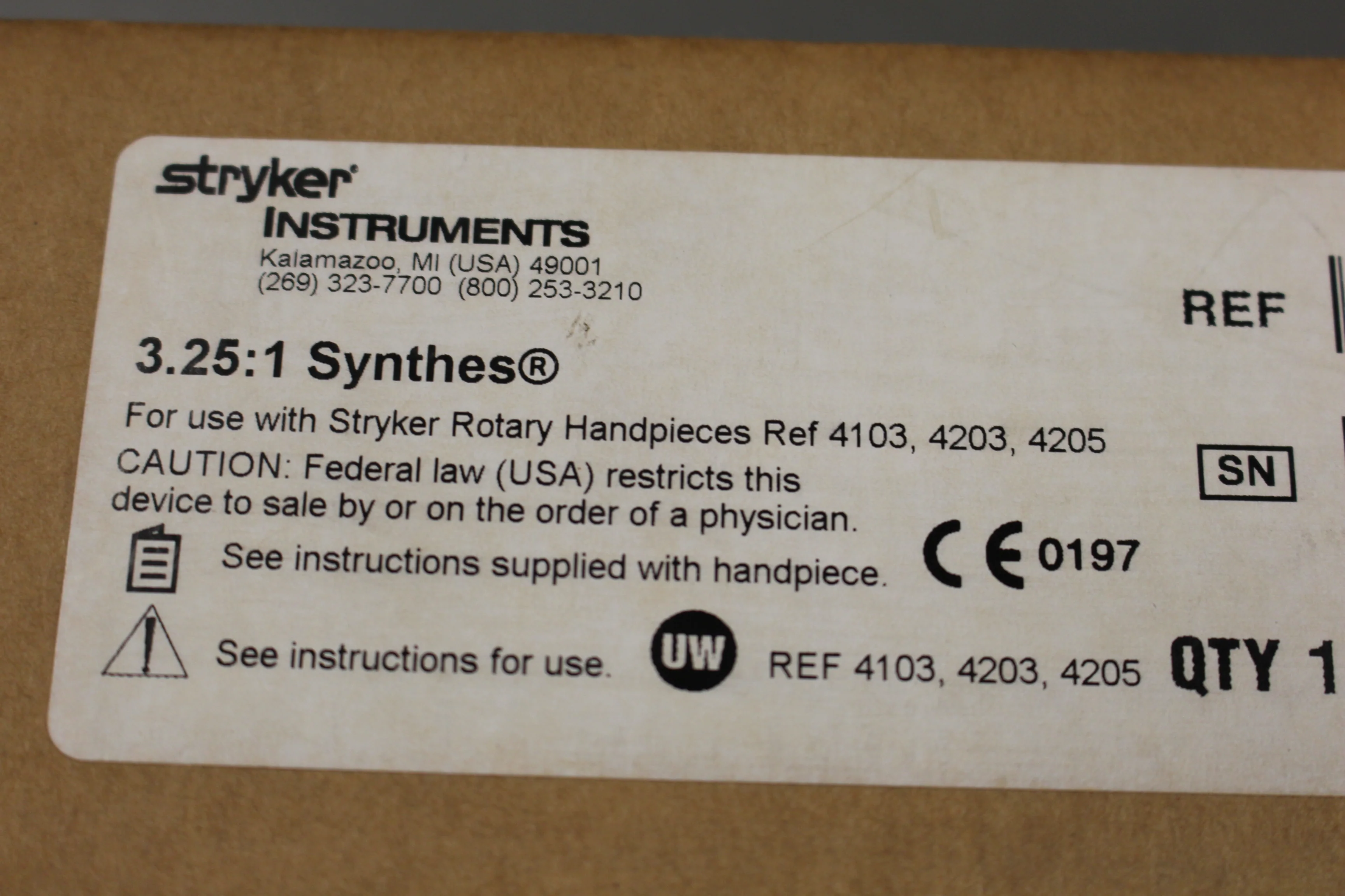 Stryker 4103-210 3.25:1 Synthes Reamer, New - Image 8