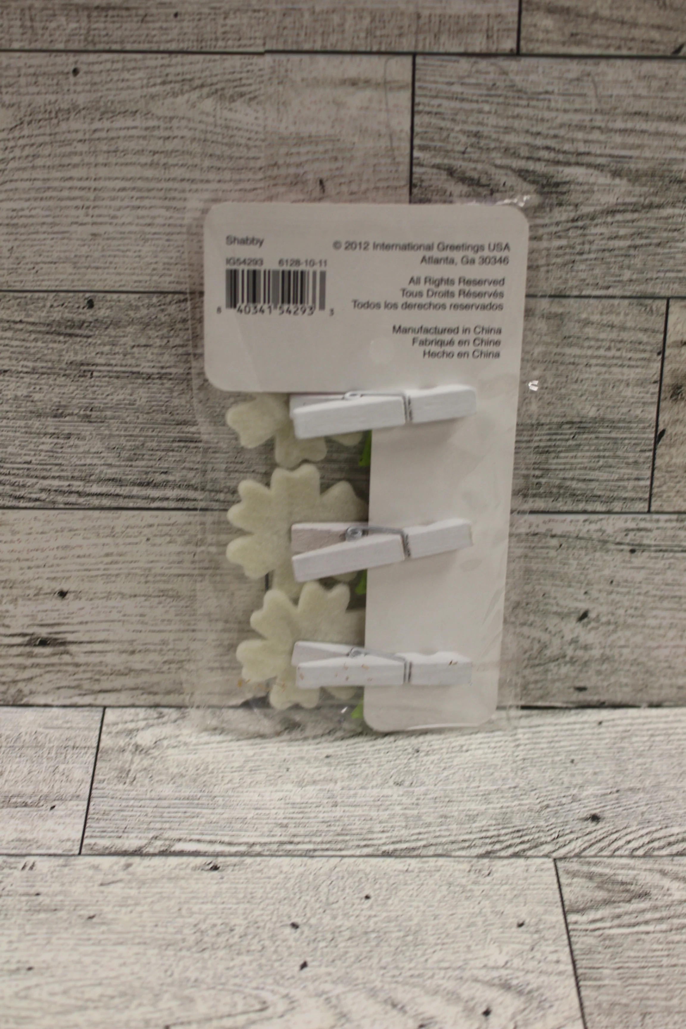 Studio 18 Clothespin Flowers - White - New - Image 2