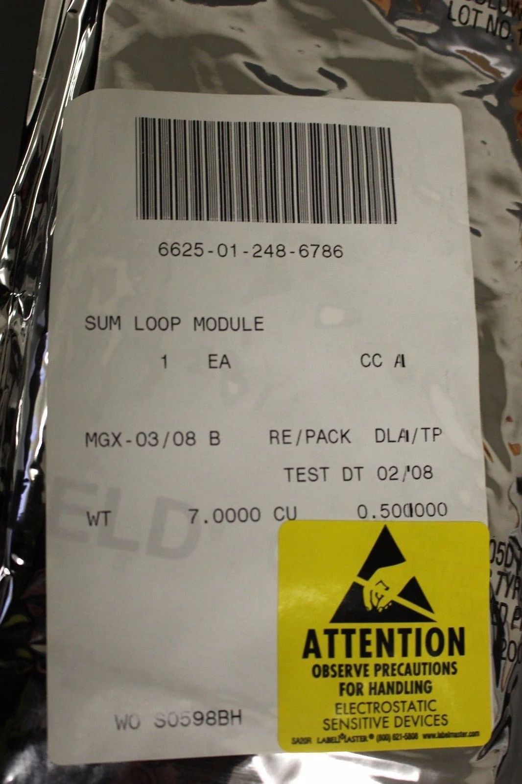 Sum Loop Module, NSN 6625-01-248-6786, P/N 08642-60897 - Image 2