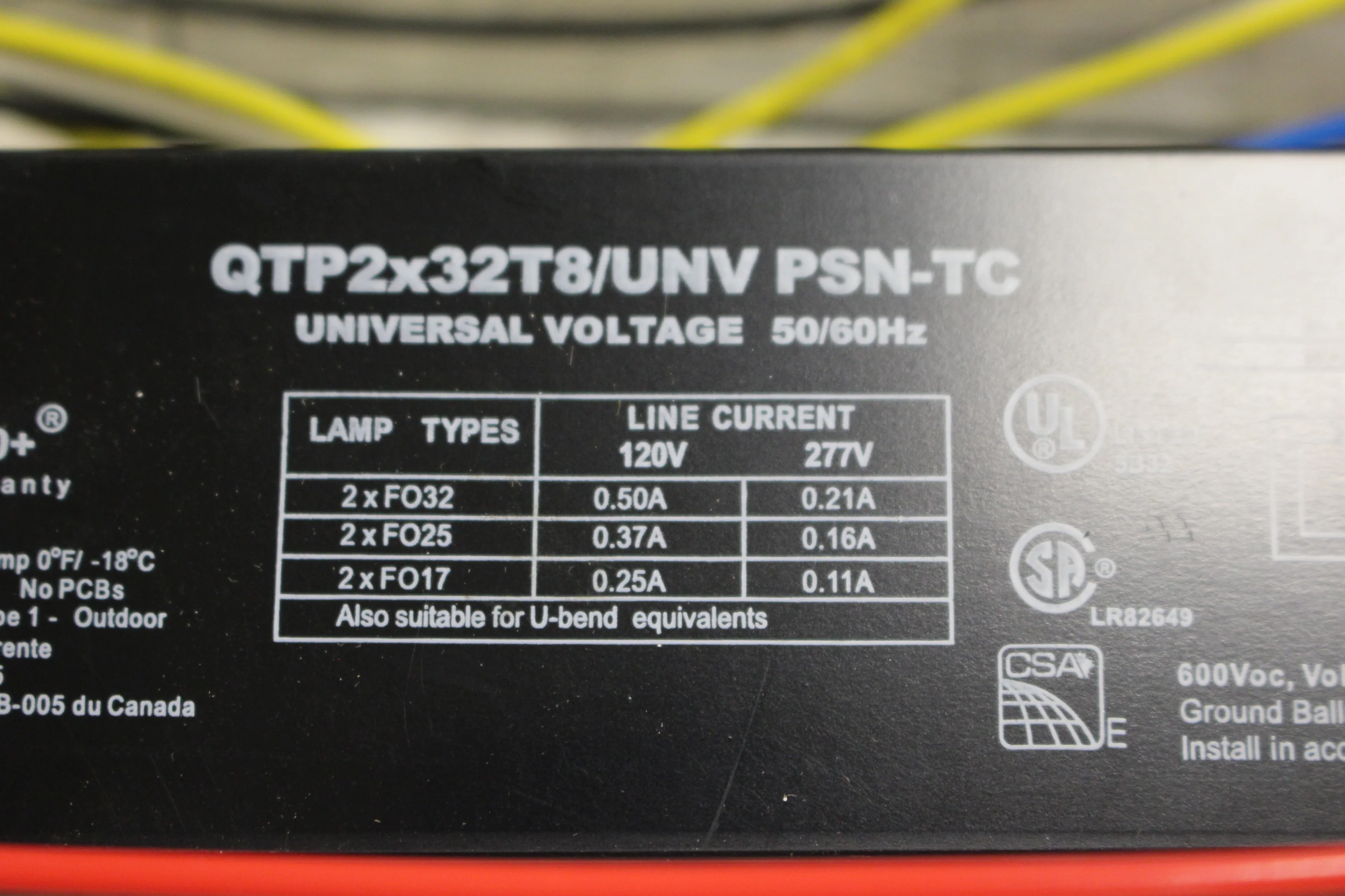 Sylvania QTP2x32T8/UNV PSN-TC Instant Start Electronic Ballast Quicktronic - New - Image 8