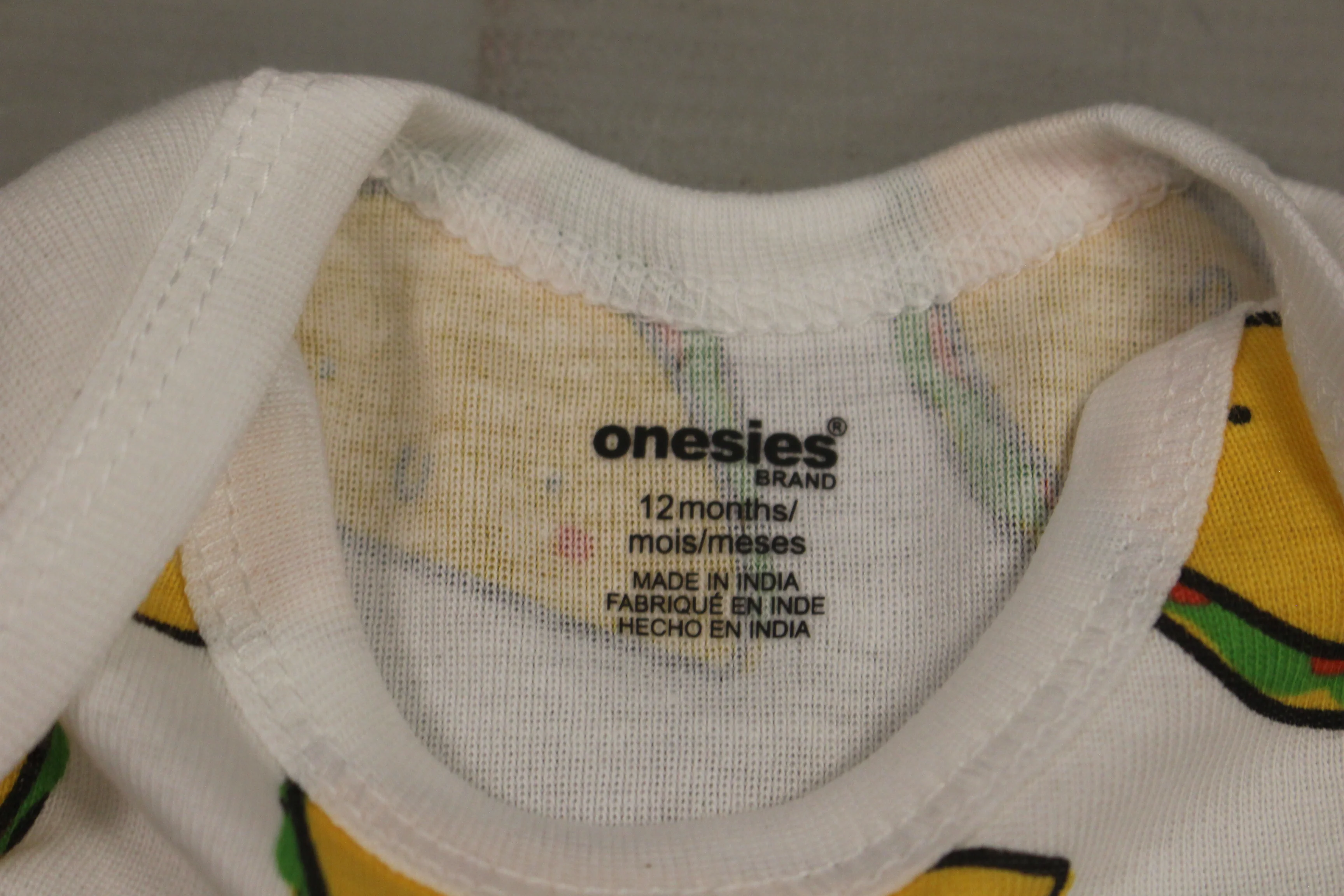 Taco Baby One Piece - Short Sleeve - 12 Months - New - Image 3