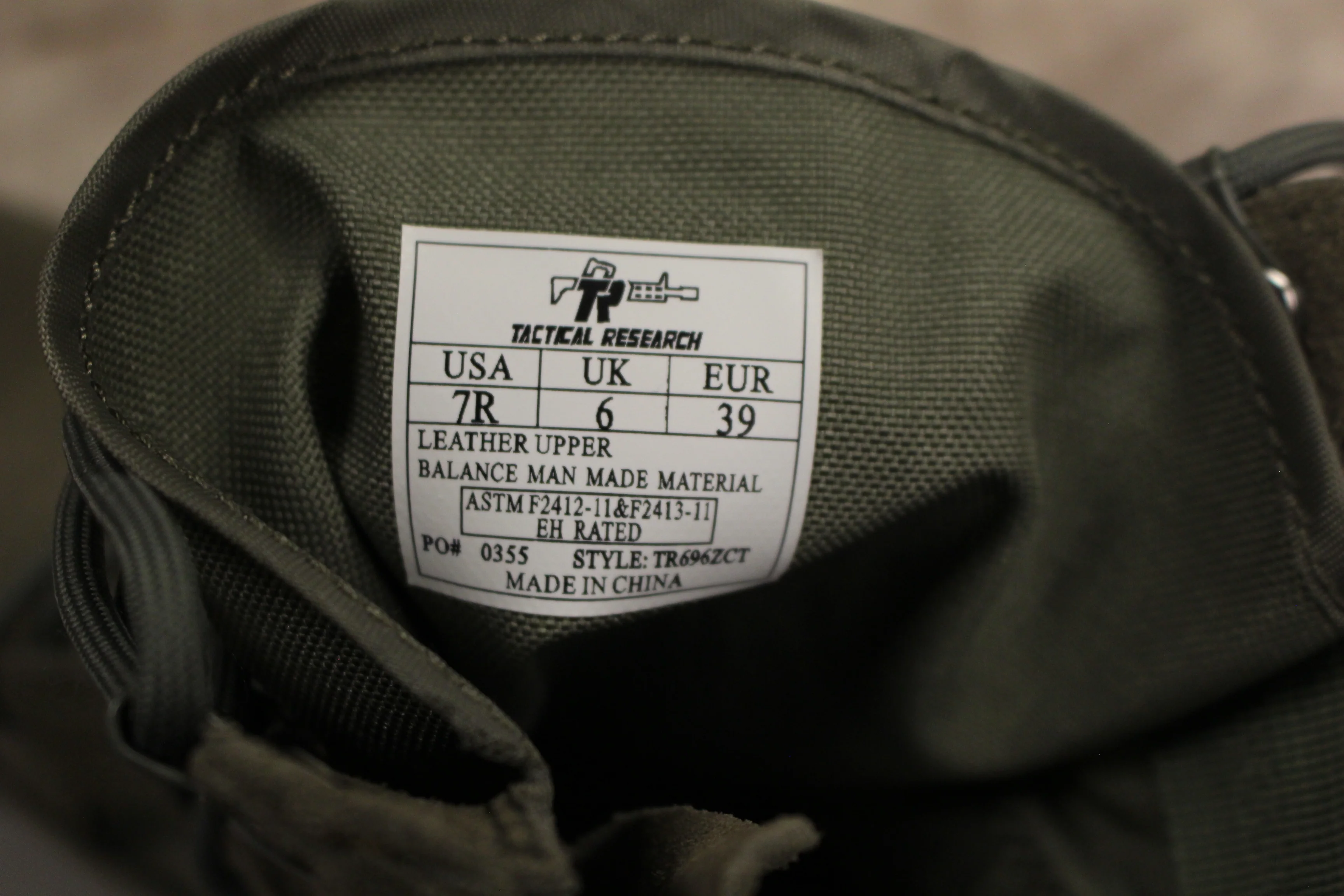 Tactical Research TR696ZCT 8" Flyweight Composite Toe Garrison Boot Size 7R -New - Image 6