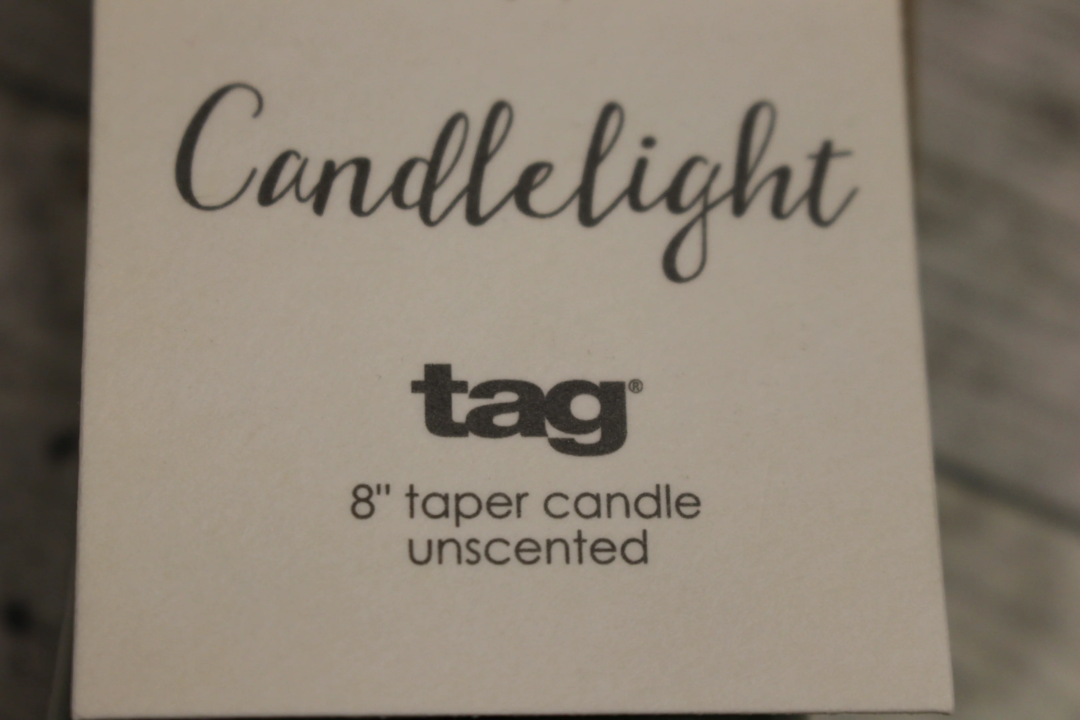 TAG Candlelight 8" Taper Candle - Unscented - Green - New - Image 2