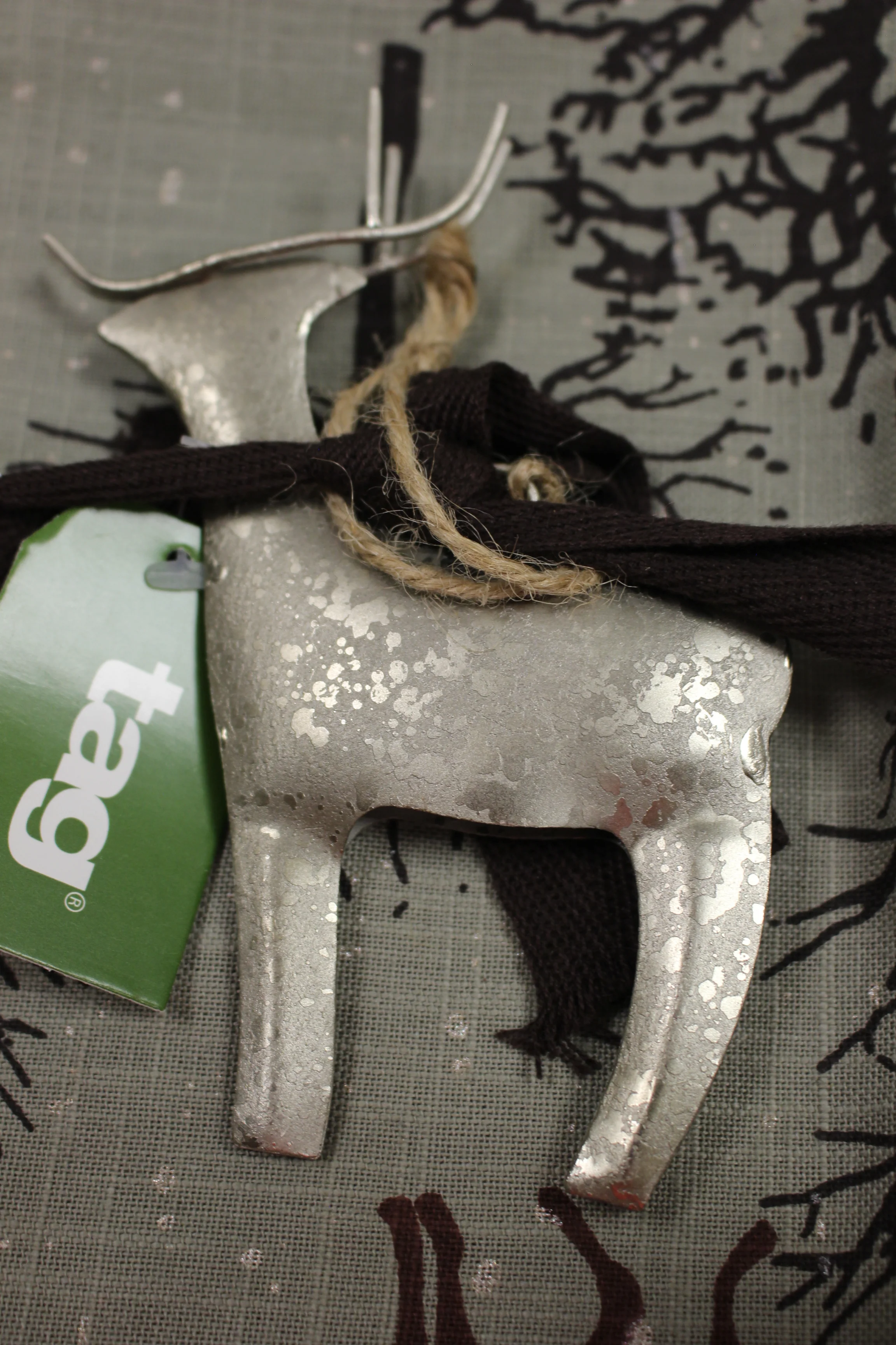 TAG Evergreen Deer Dishtowel and Ornament Set - New - Image 3