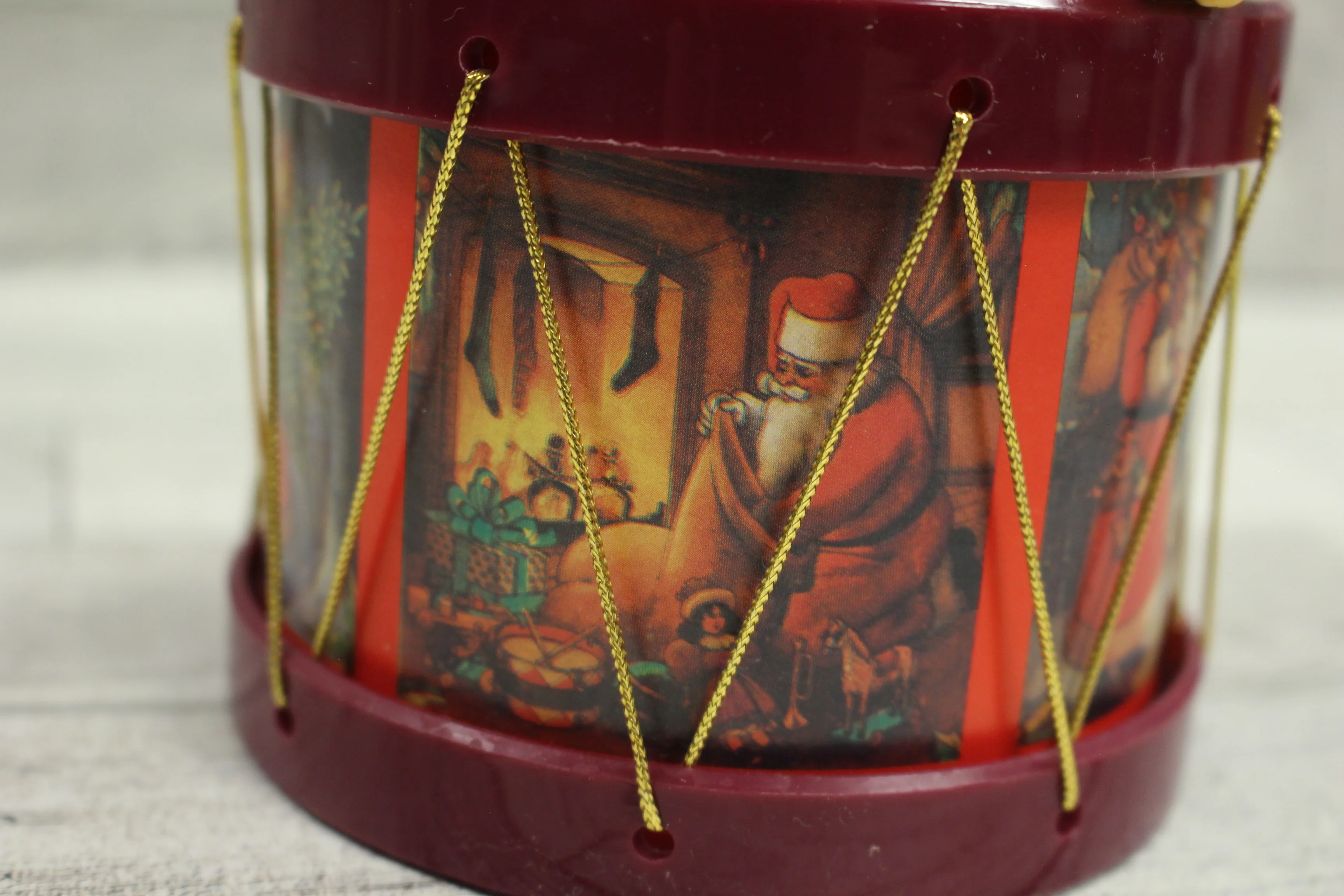 TAJ Bear in A Drum Musical Figurine - Plays Jingle Bells - Animated - Used - Image 10