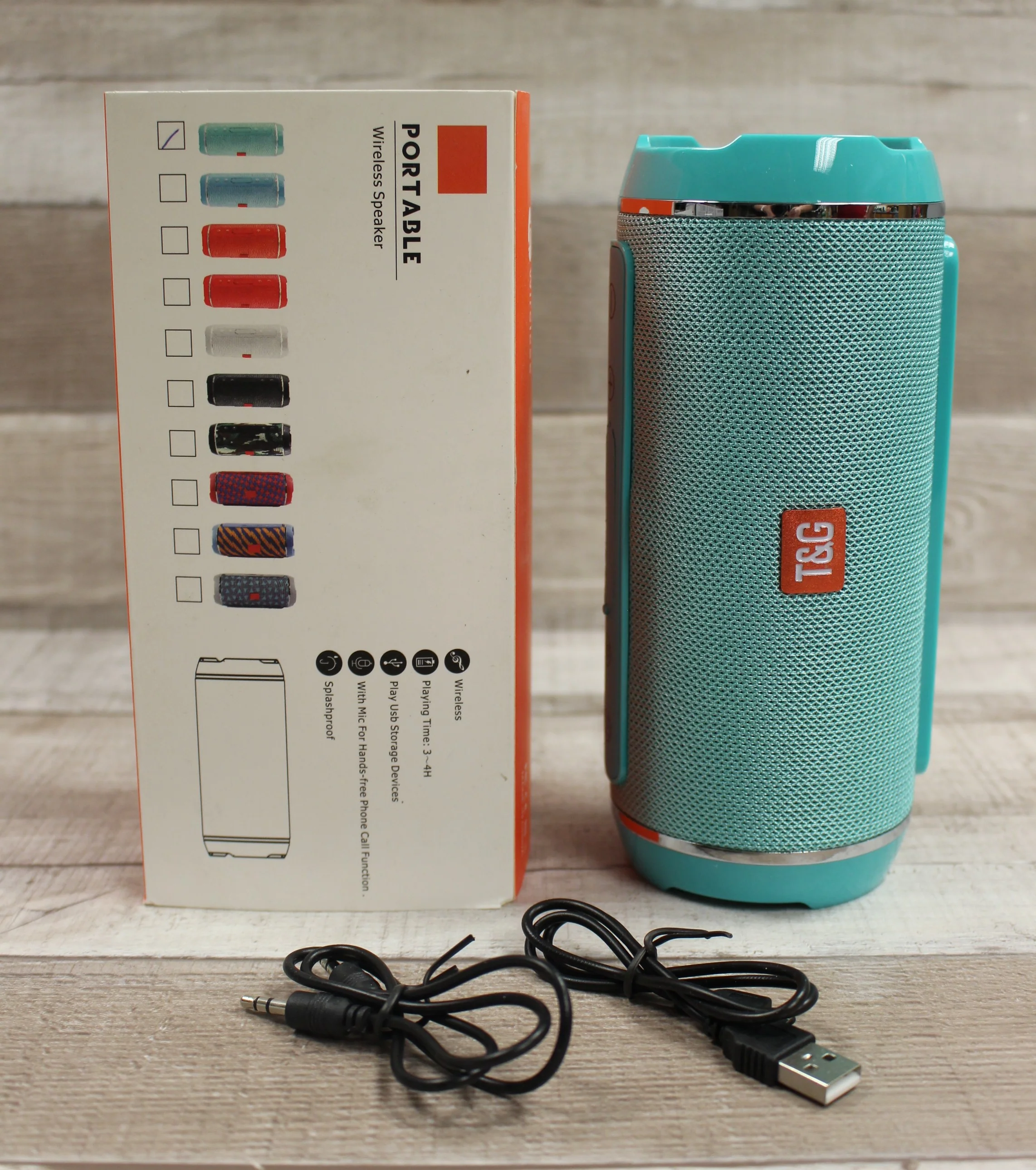 TG116 Waterproof Wireless Portable Bluetooth Speaker USB TFM - New