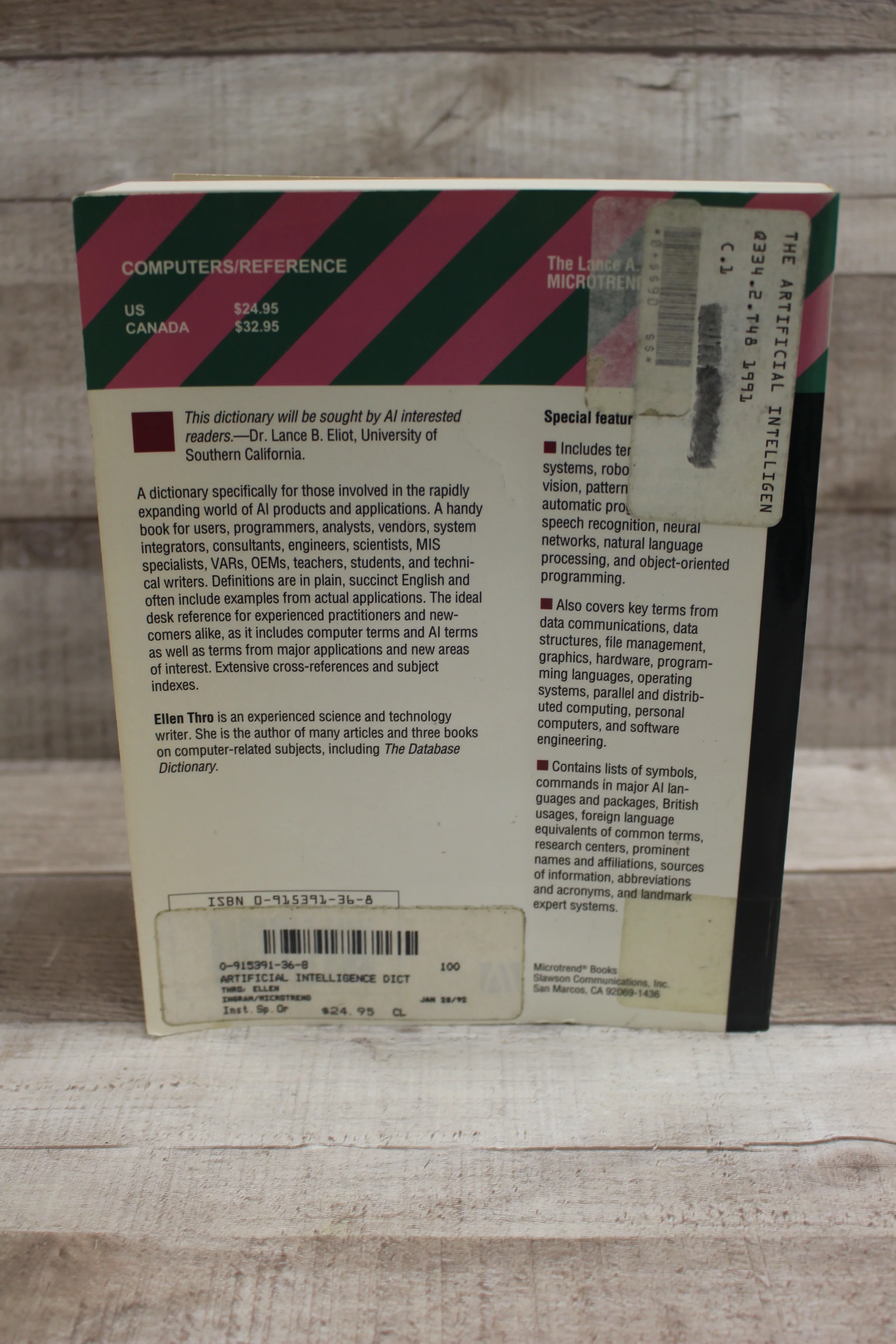 The Artificial Intelligence Dictionary by Ellen Thro - Image 2