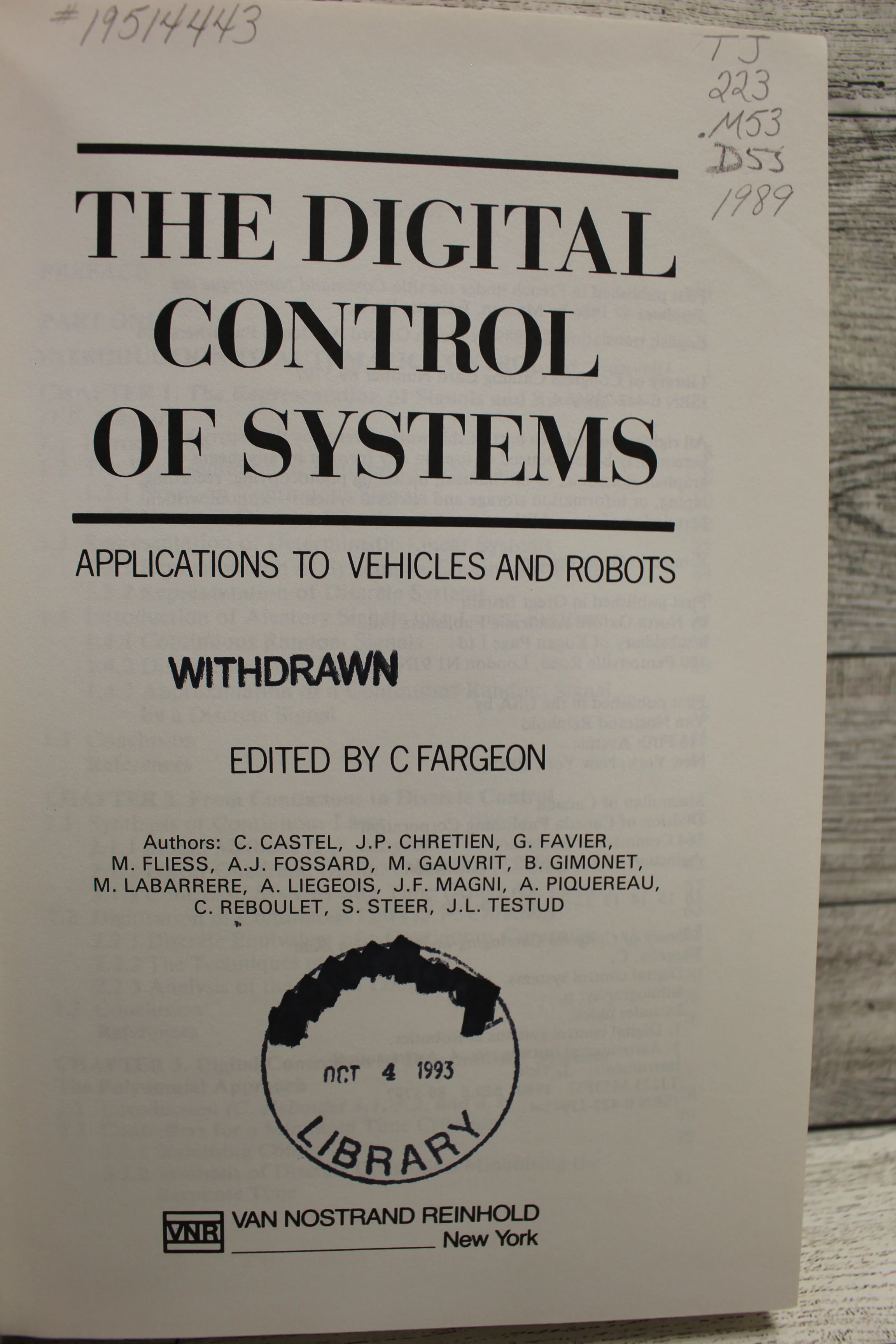 The Digital Control of Systems: Applications to Vehicles & Robots - Fargeon - Image 4