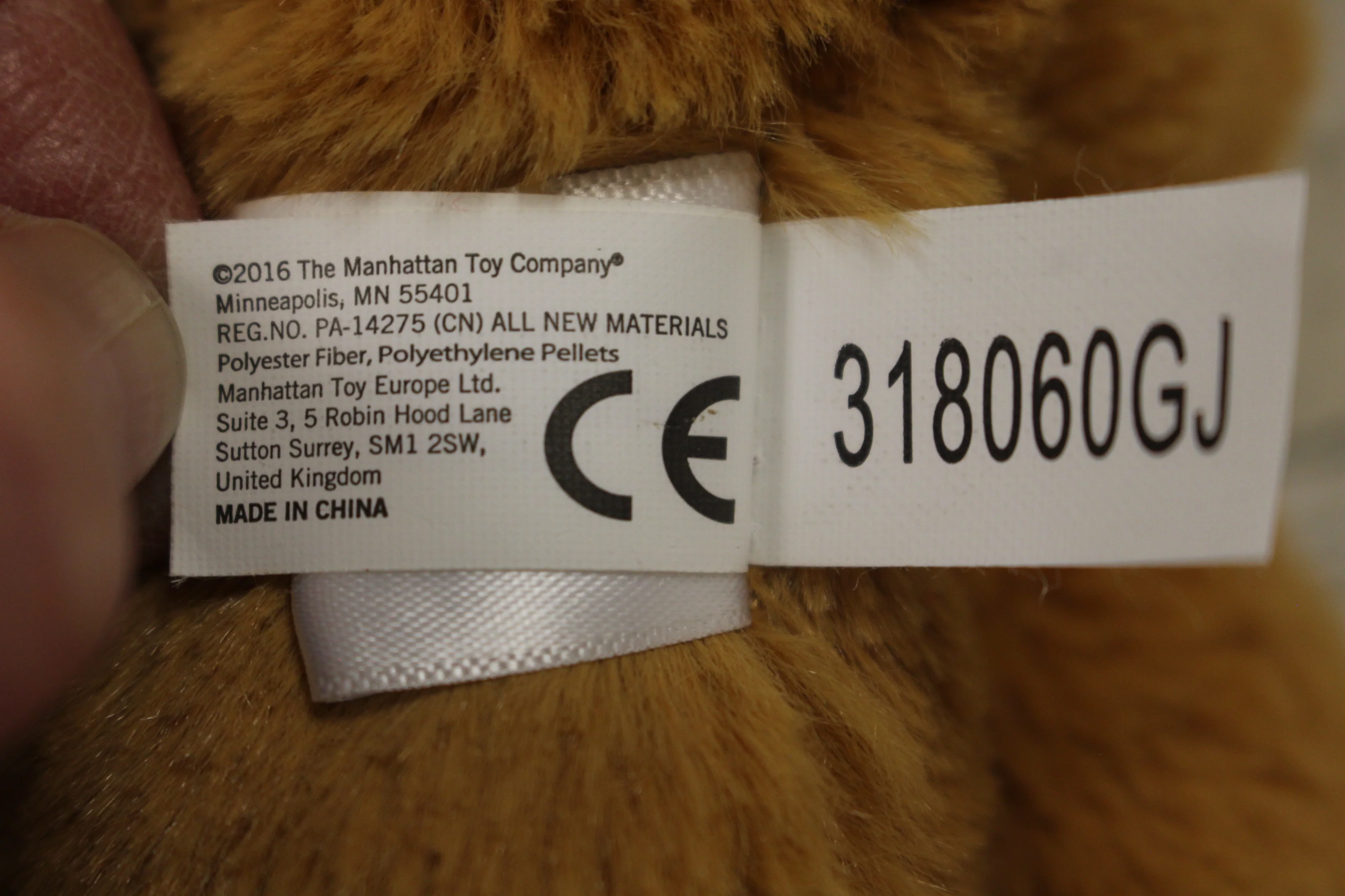 The Manhattan Toy Company 9" Plush Reindeer with Scarf - Used - Image 4