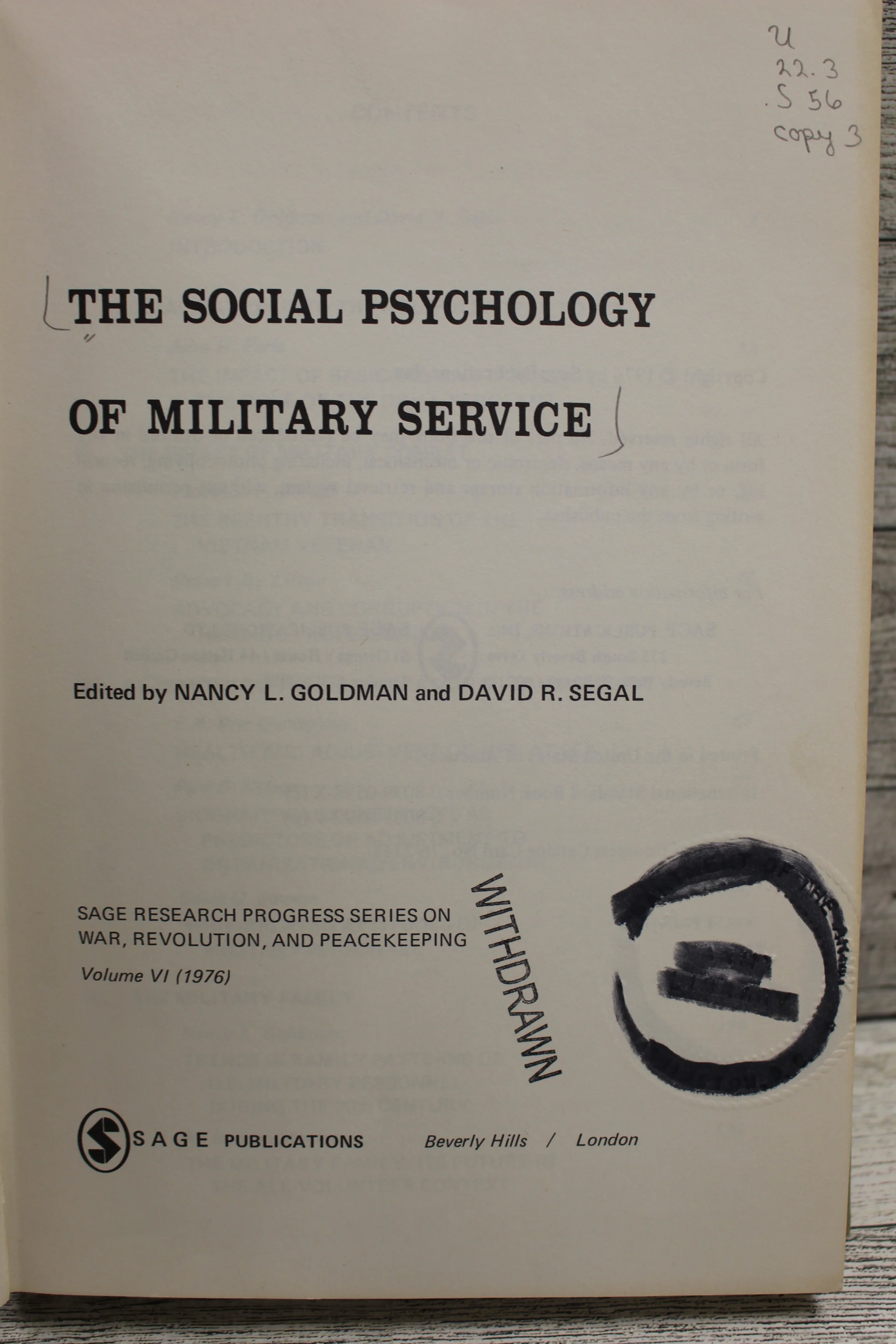 The Social Psychology of Military Service - Nancy Goldman & David Segal - Image 5